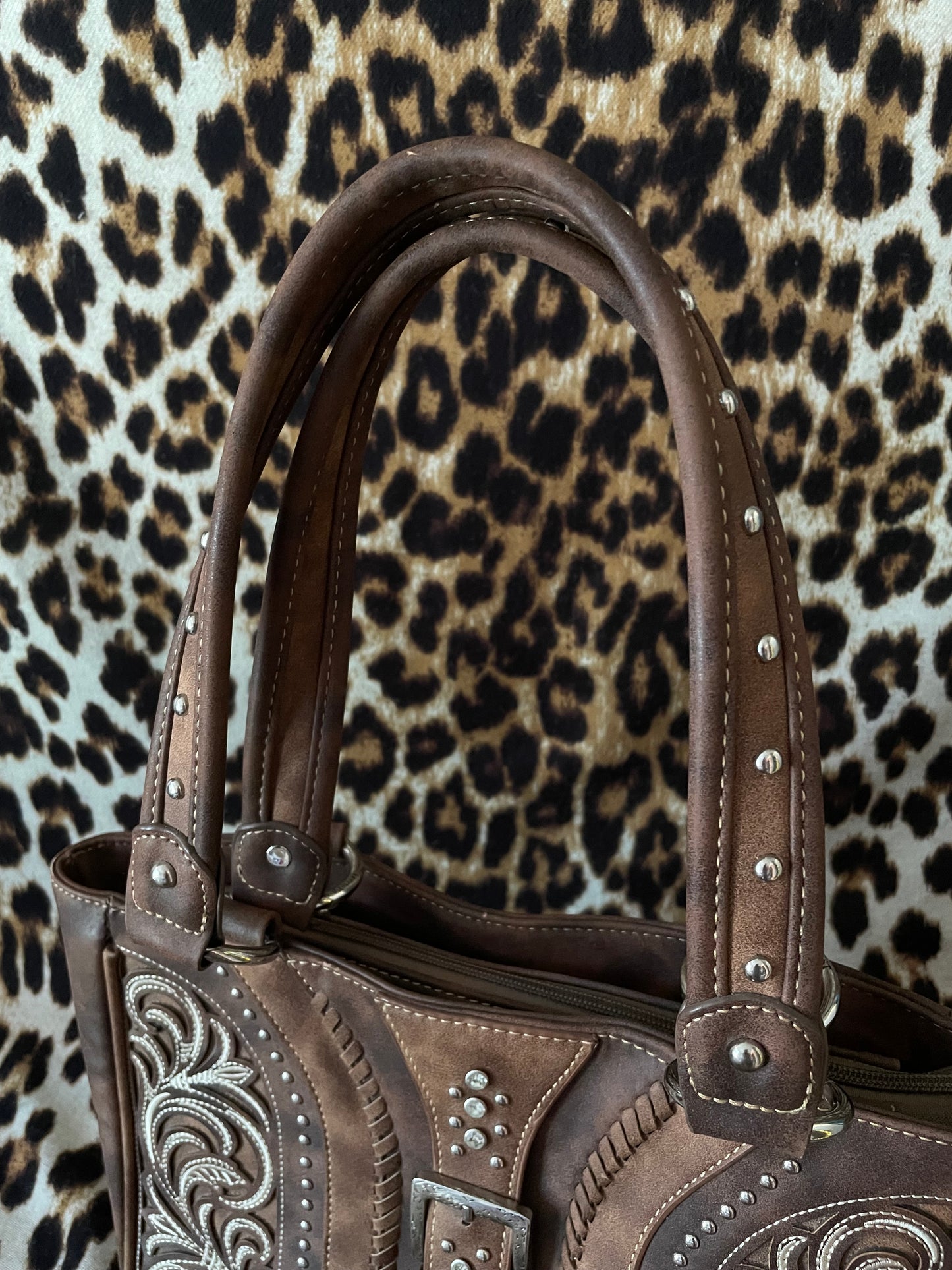 WESTERN BROWN BUCKLE BAG