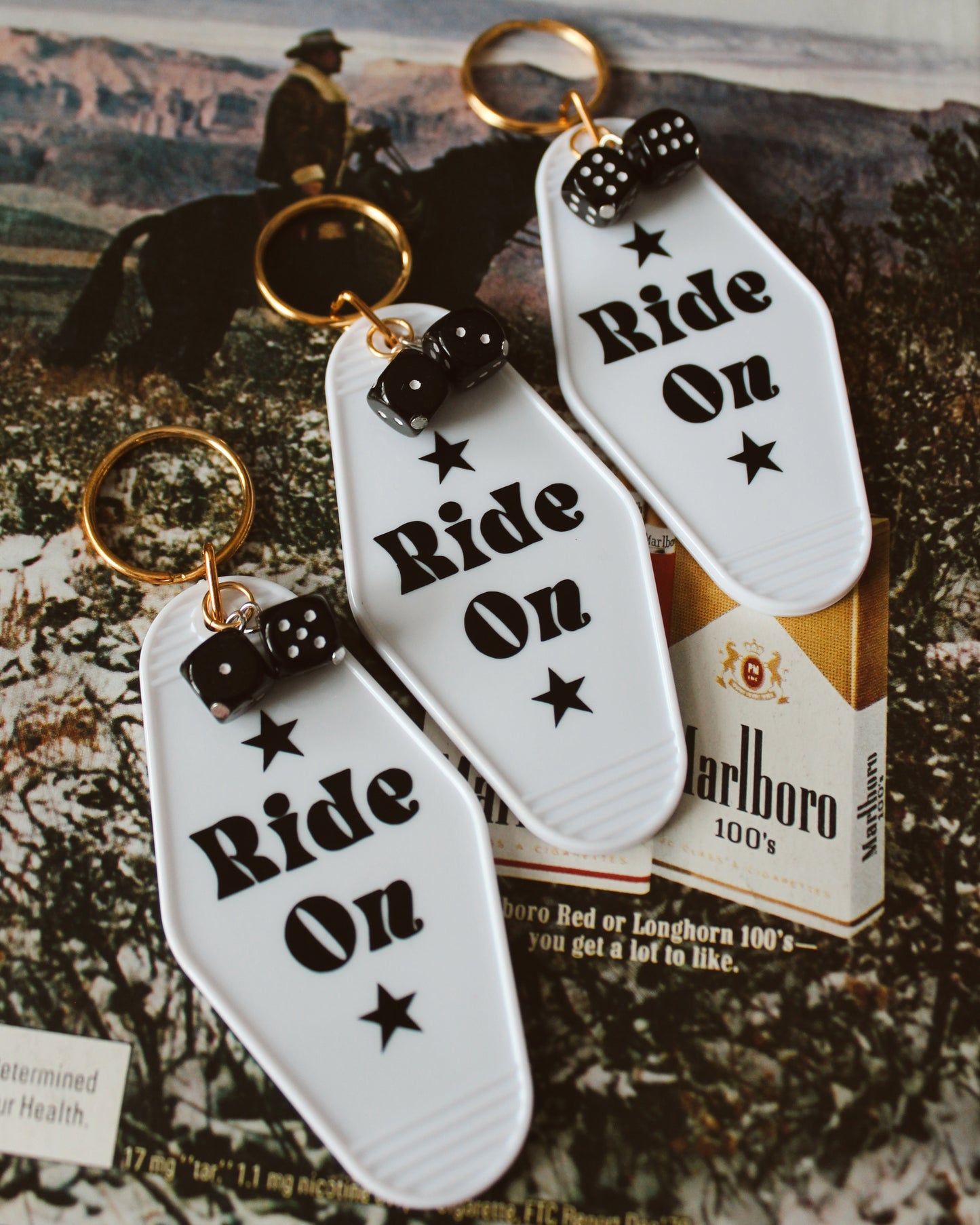 RIDE ON MOTEL KEYCHAIN