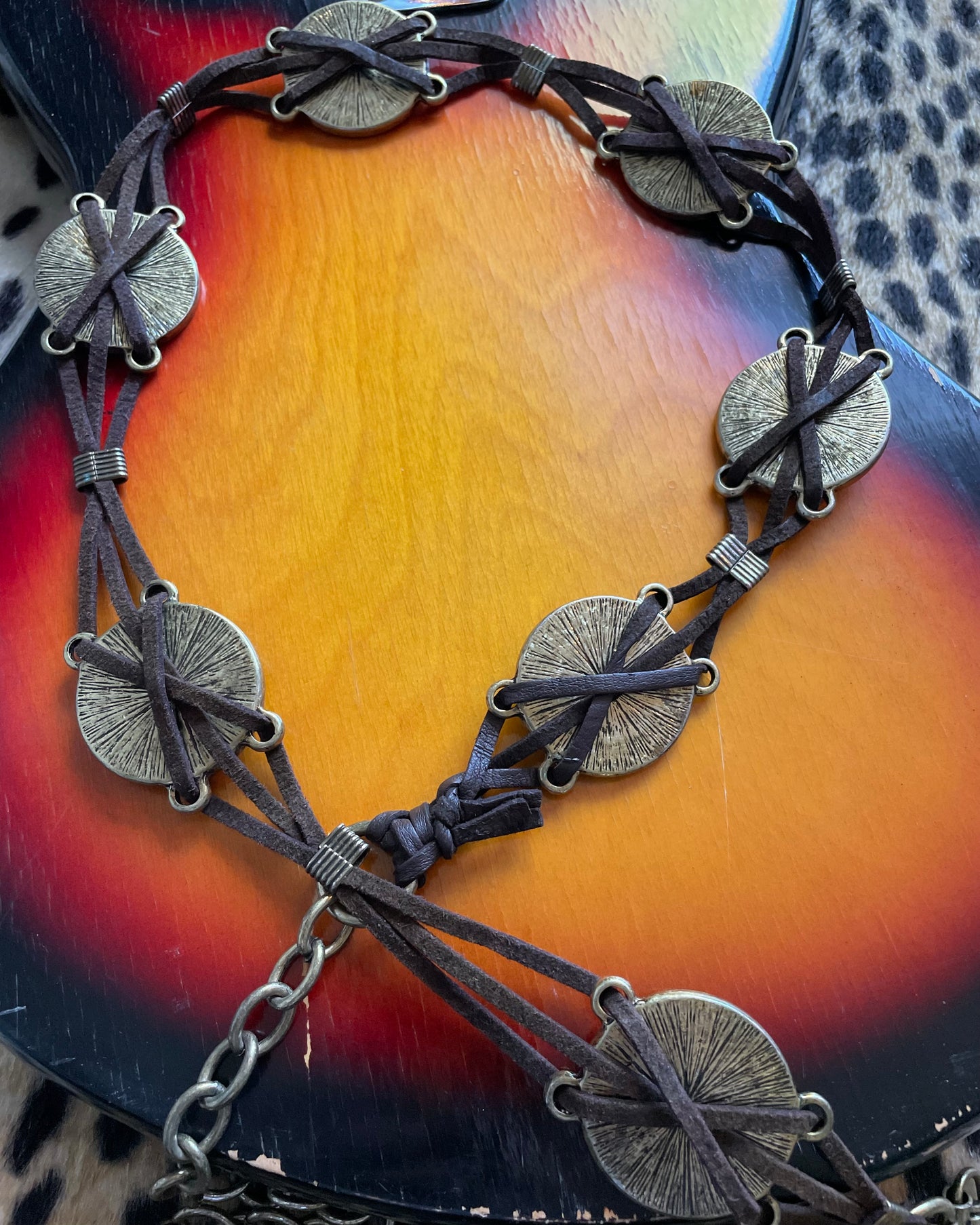BROWN BOHO BELT