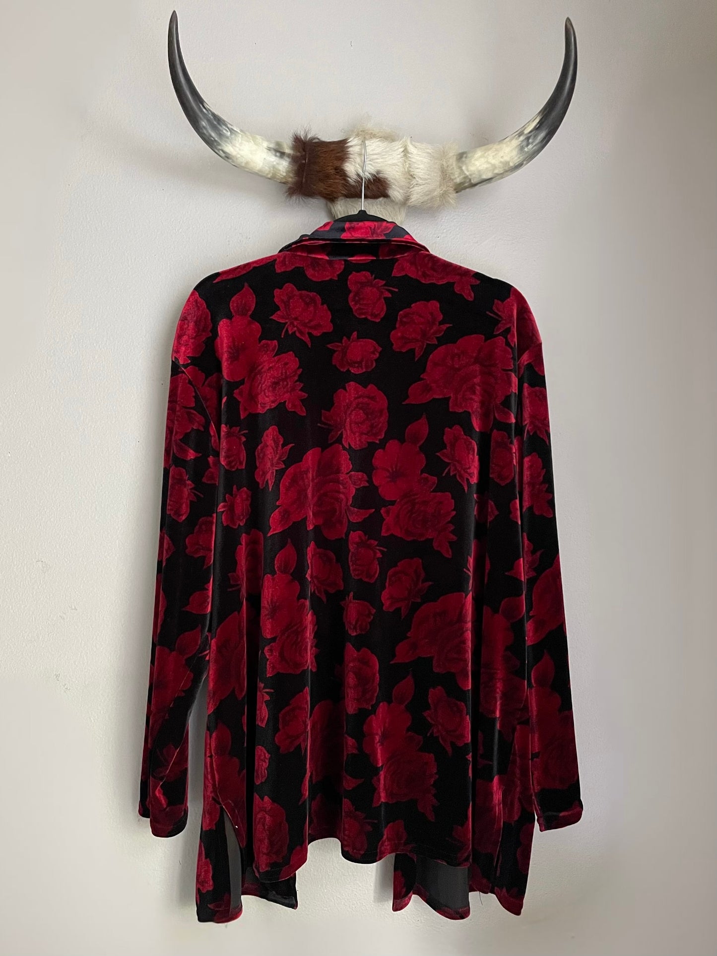 VINTAGE VELOUR ROSE SHACKET