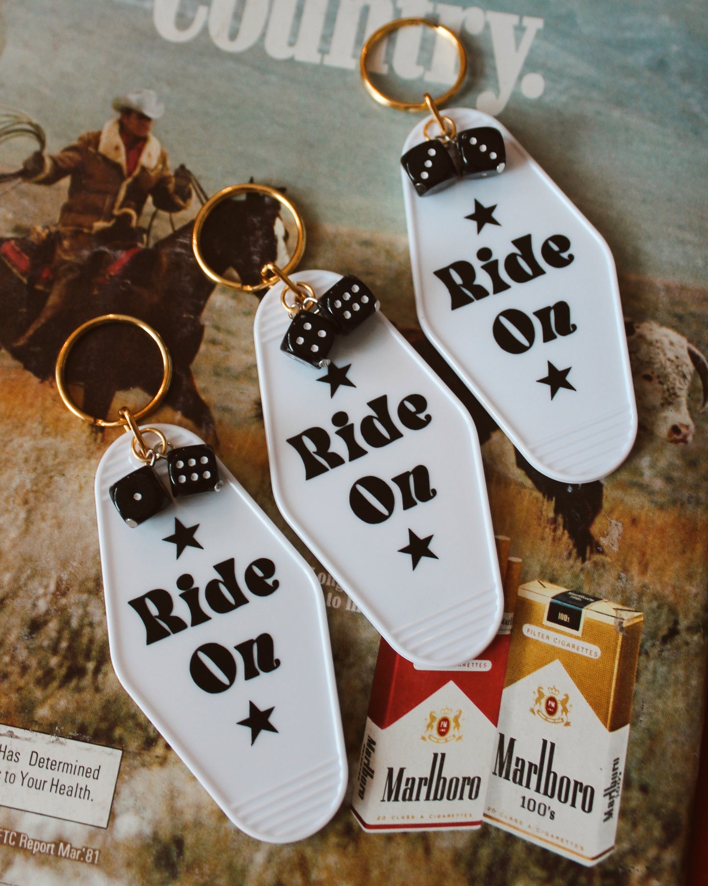 RIDE ON MOTEL KEYCHAIN