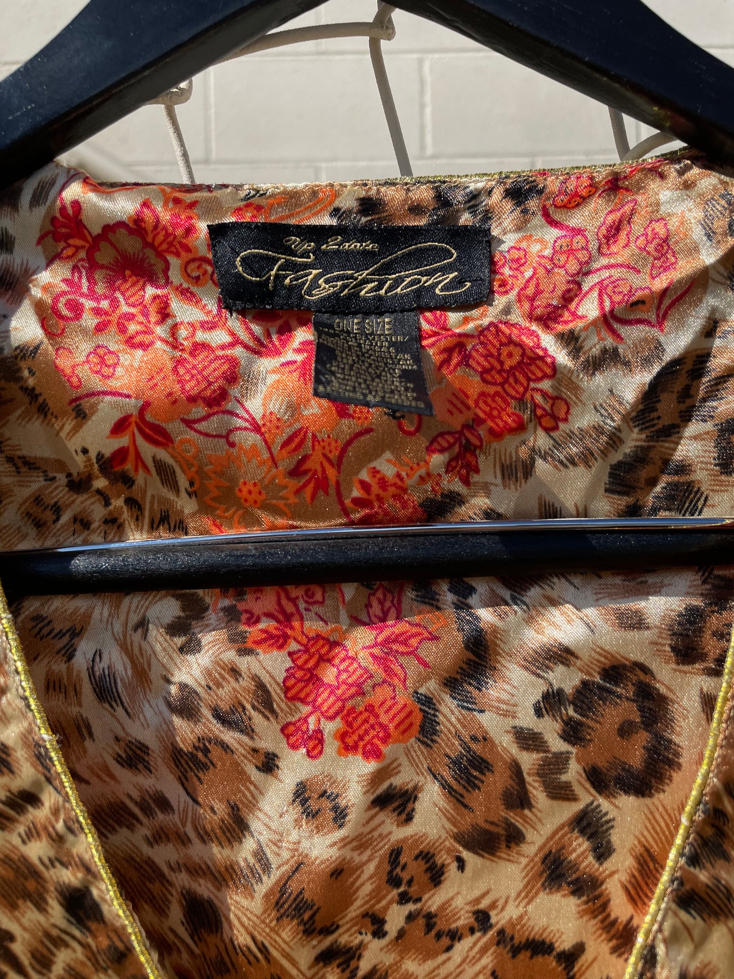 CHEETAH/FLORAL MUUMUU DRESS