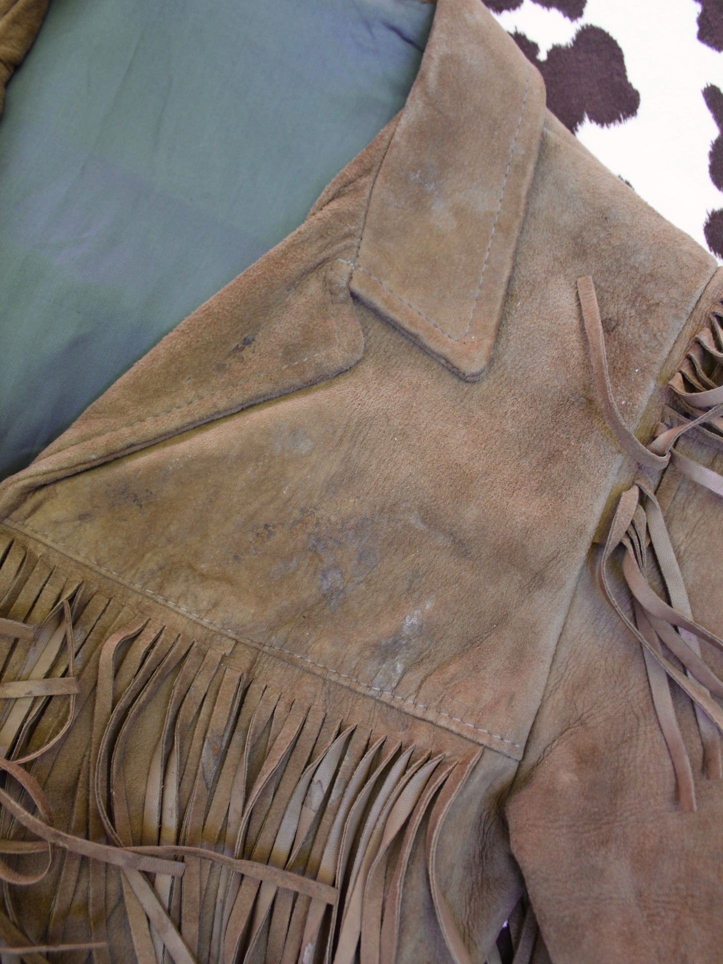 VINTAGE FRINGE SUEDE JACKET
