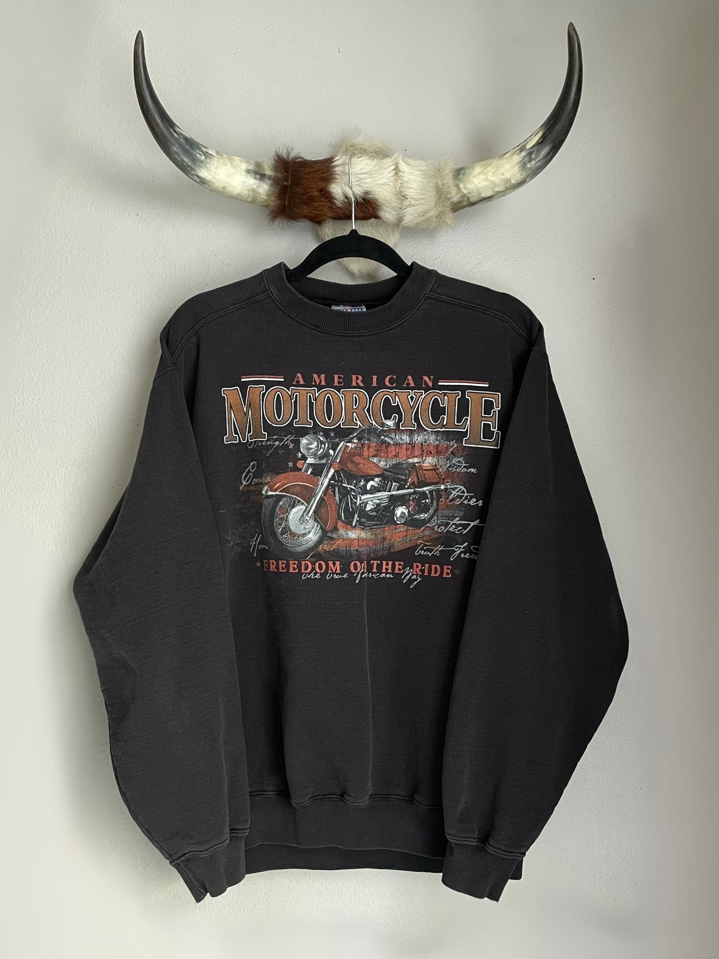 AMERICAN MOTORCYCLE CREWNECK