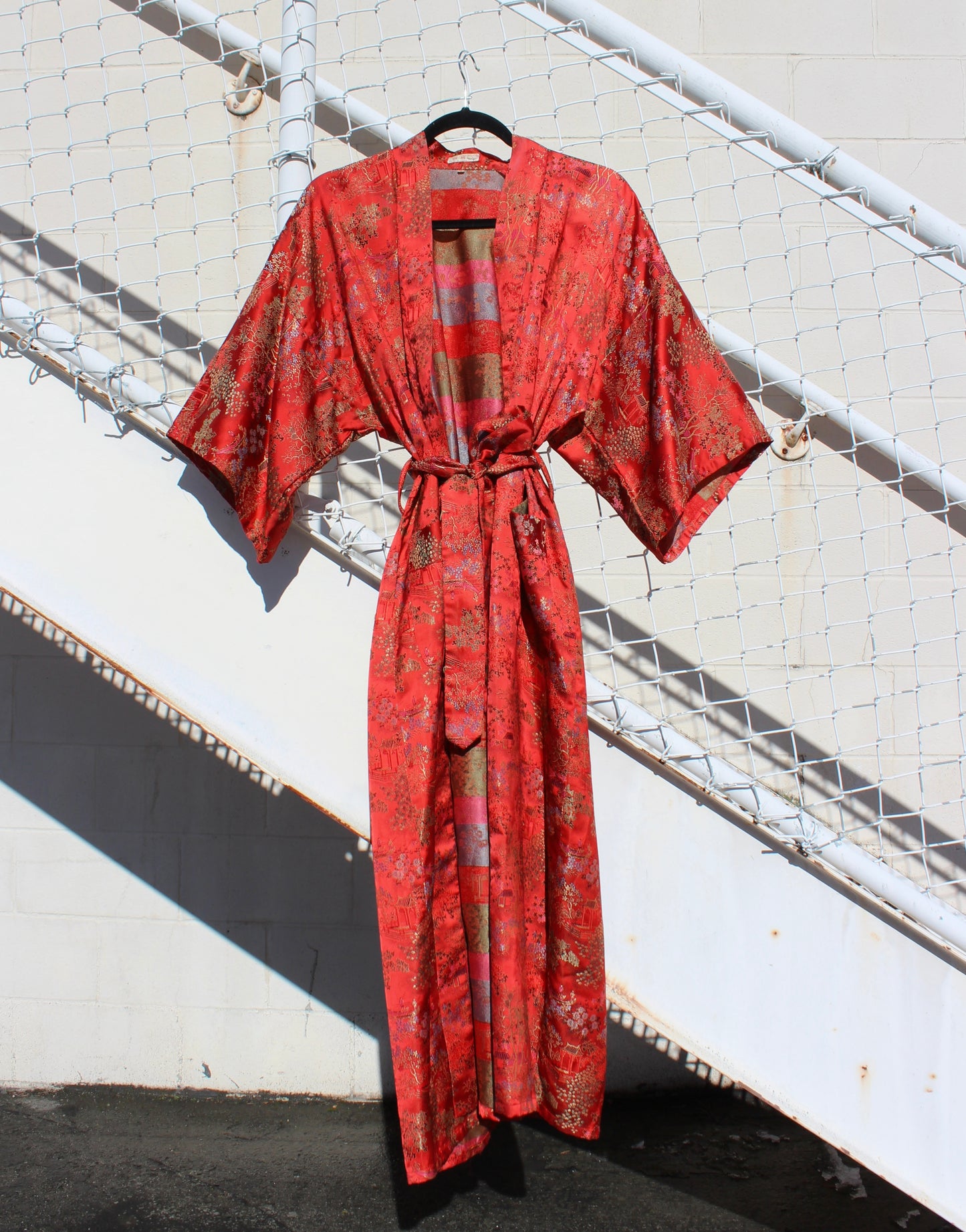 VINTAGE “DOUBLE PEACH” KIMONO