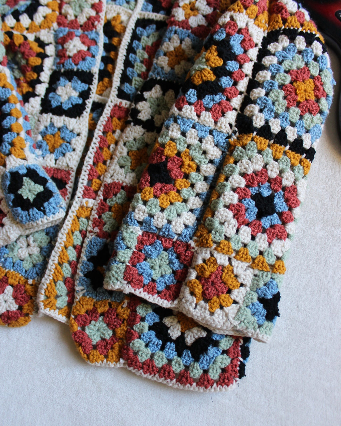 HANDMADE CROCHET PATCHWORK JACKET