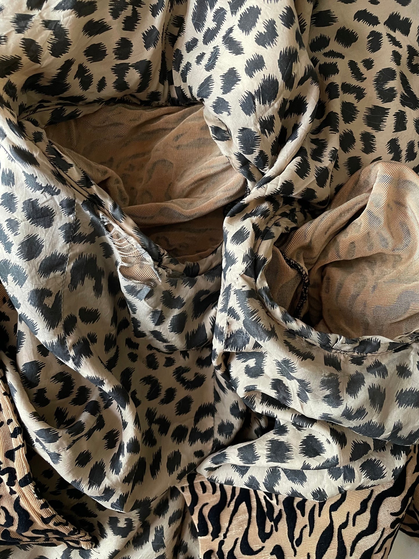 VINTAGE ANIMAL PRINT BLAZER JACKET