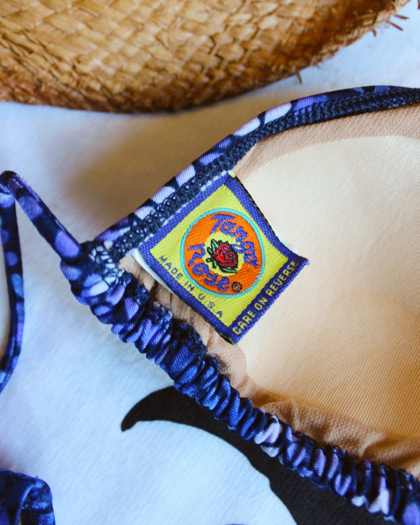 VINTAGE 90S PURPLE FLORAL BIKINI