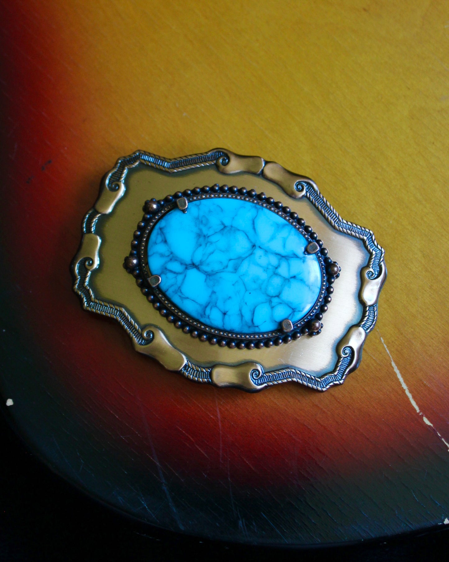 COPPER & TURQUOISE BUCKLE