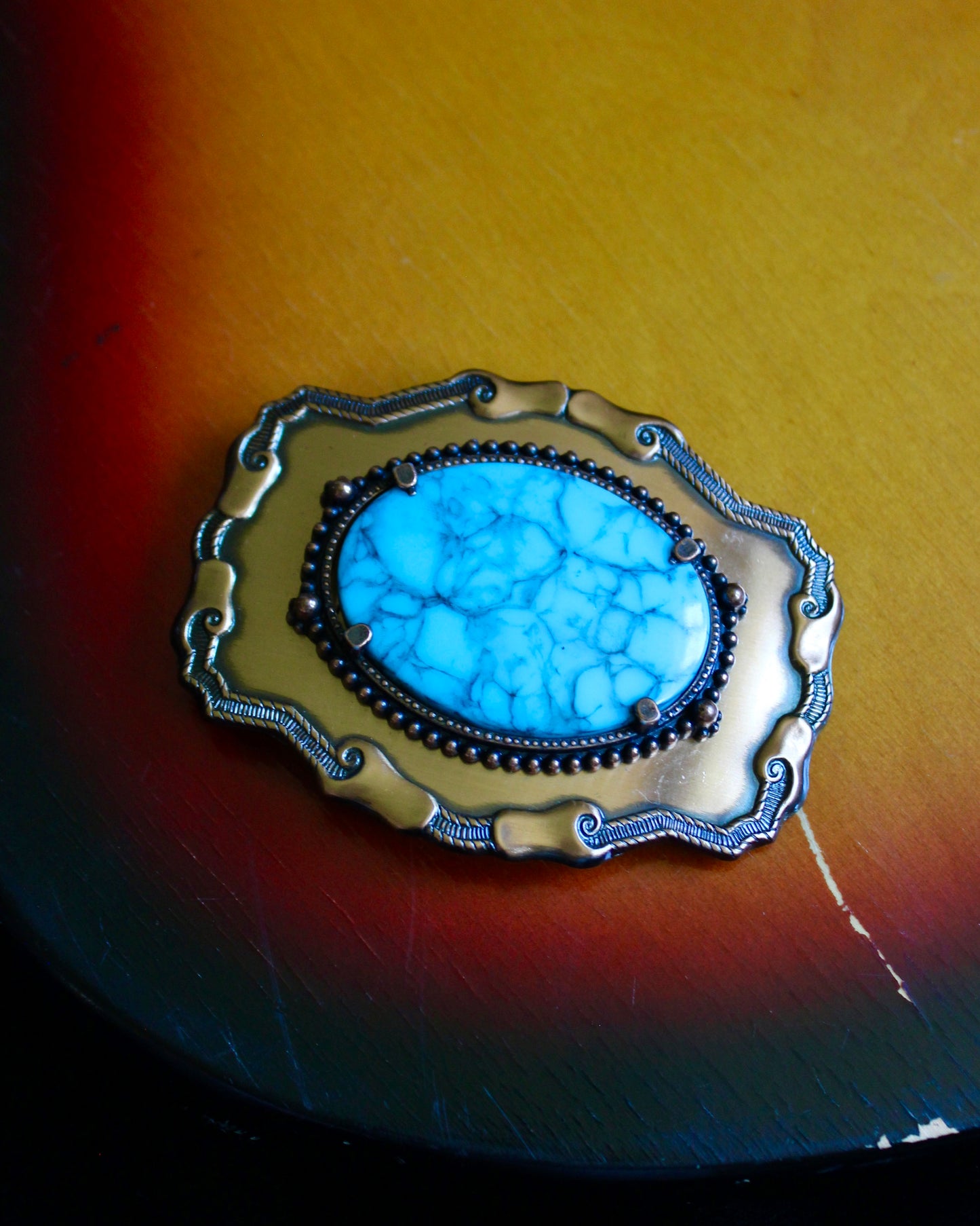 COPPER & TURQUOISE BUCKLE