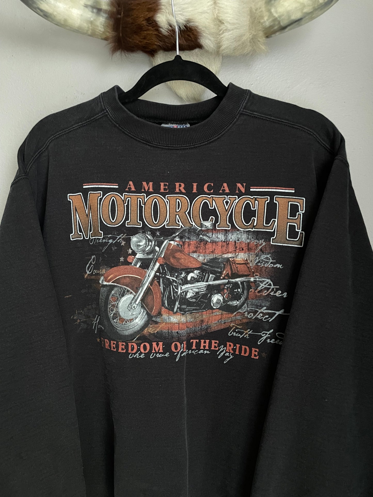 AMERICAN MOTORCYCLE CREWNECK