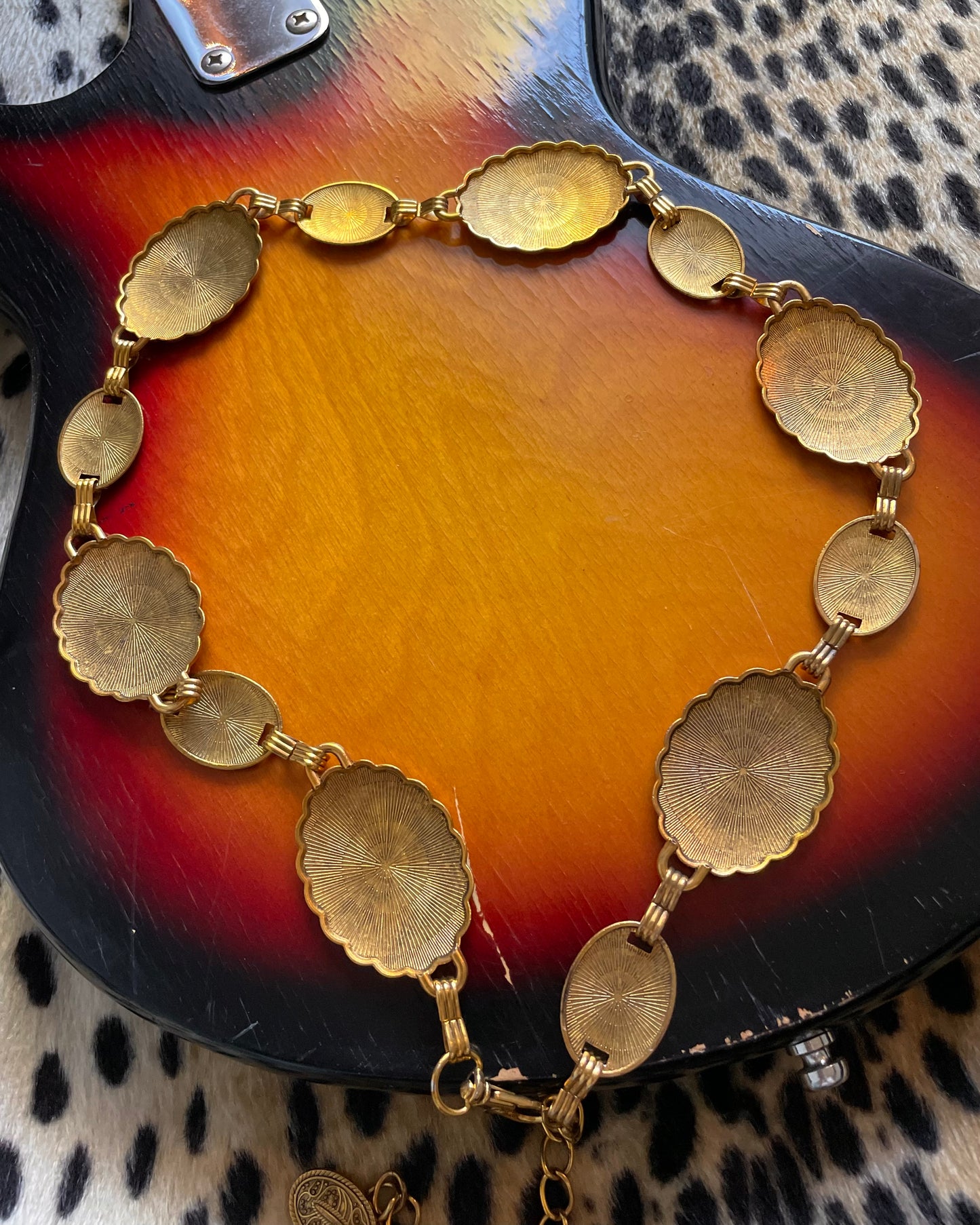 GOLD CONCHO BELT