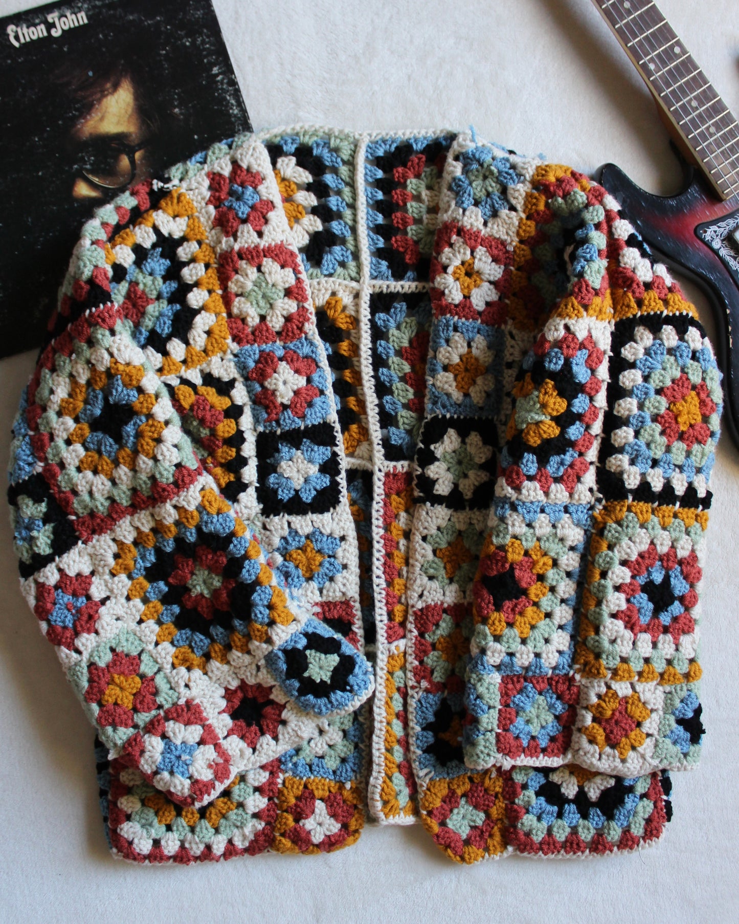 HANDMADE CROCHET PATCHWORK JACKET