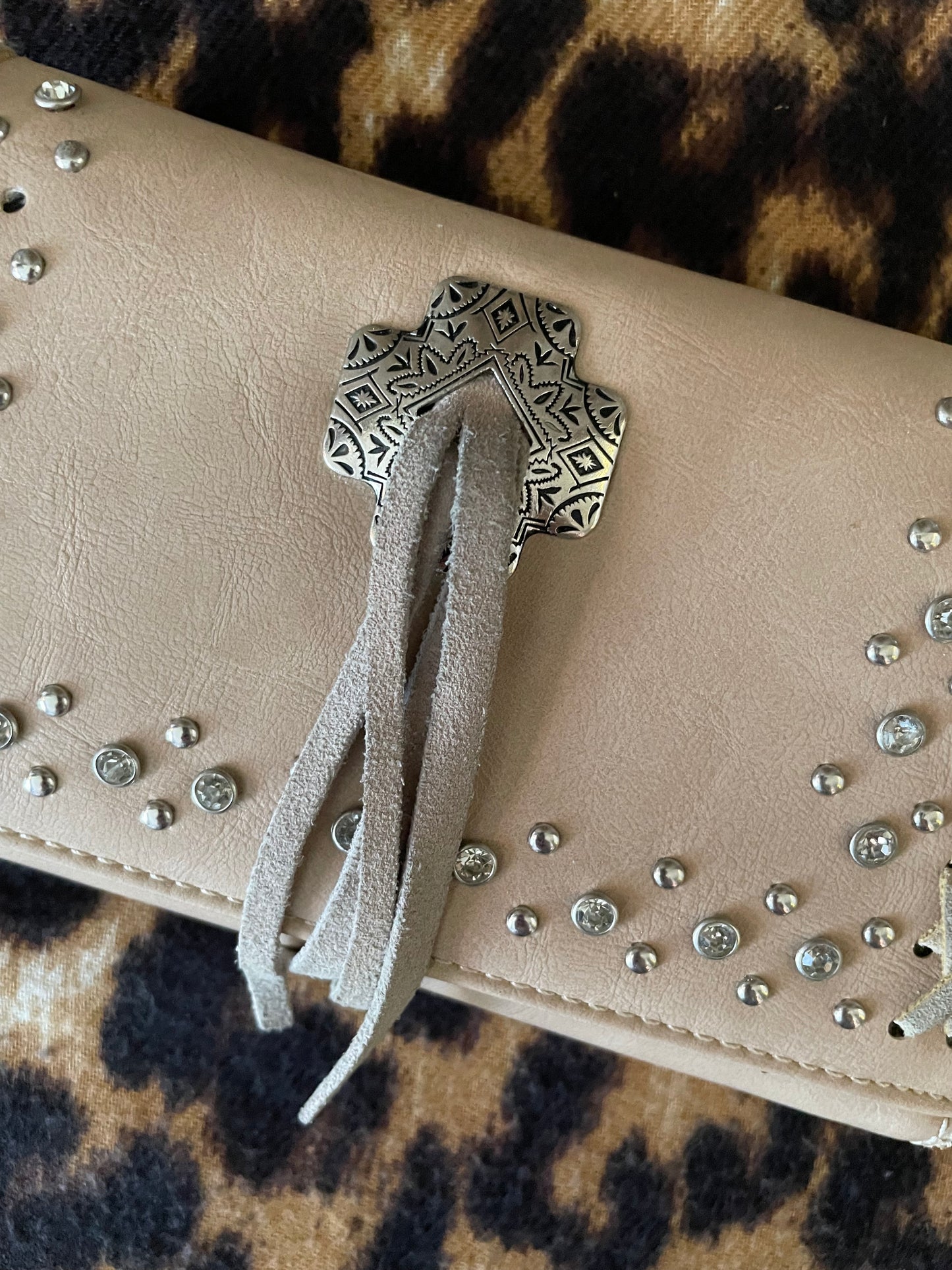 WESTERN RHINESTONE FRINGE WALLET