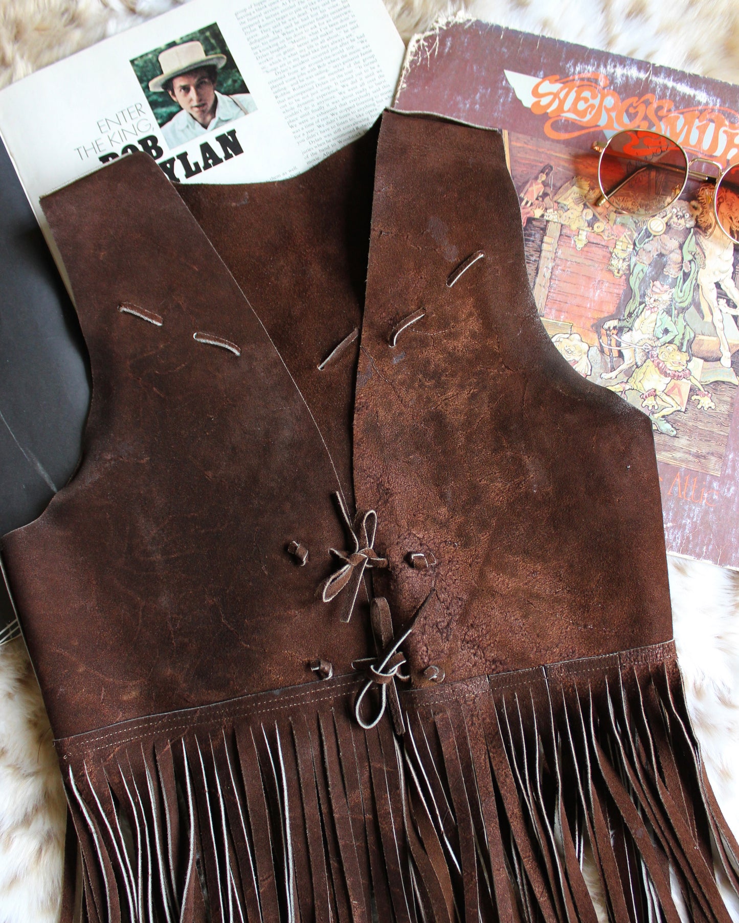 VINTAGE 70’S FRINGE VEST/TOP