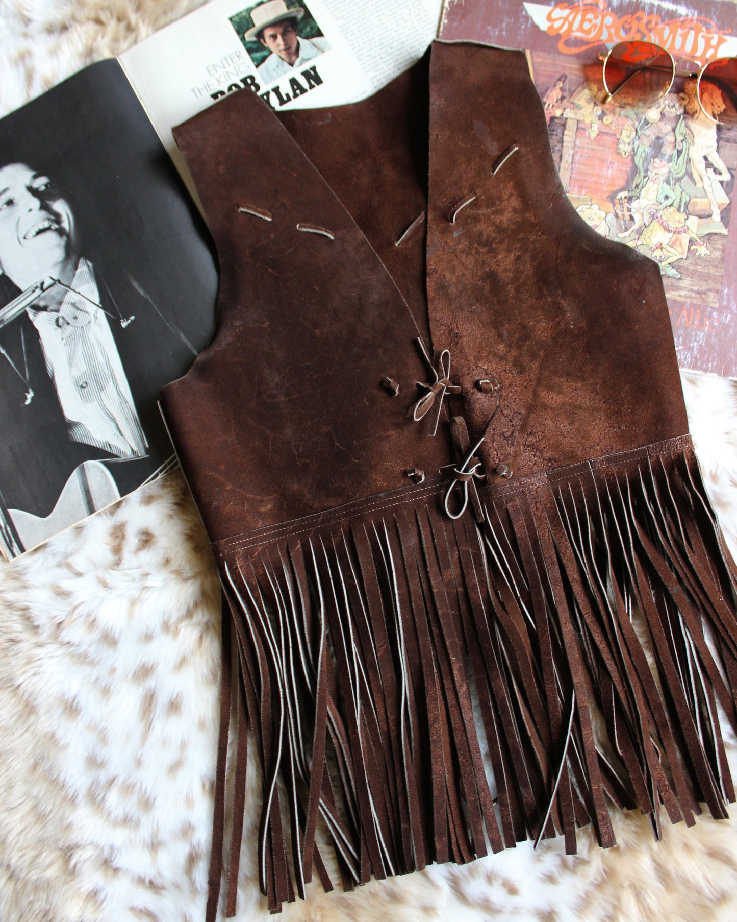 VINTAGE 70’S FRINGE VEST/TOP