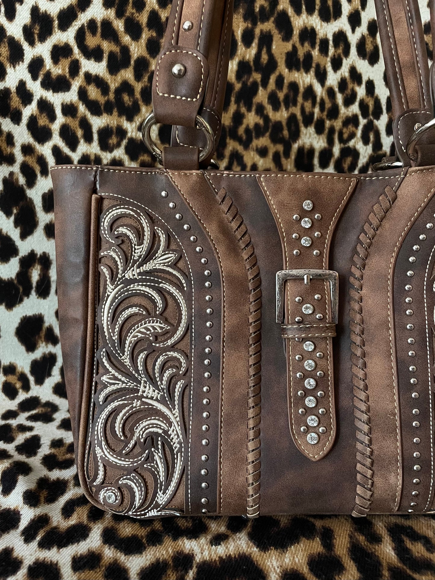 WESTERN BROWN BUCKLE BAG