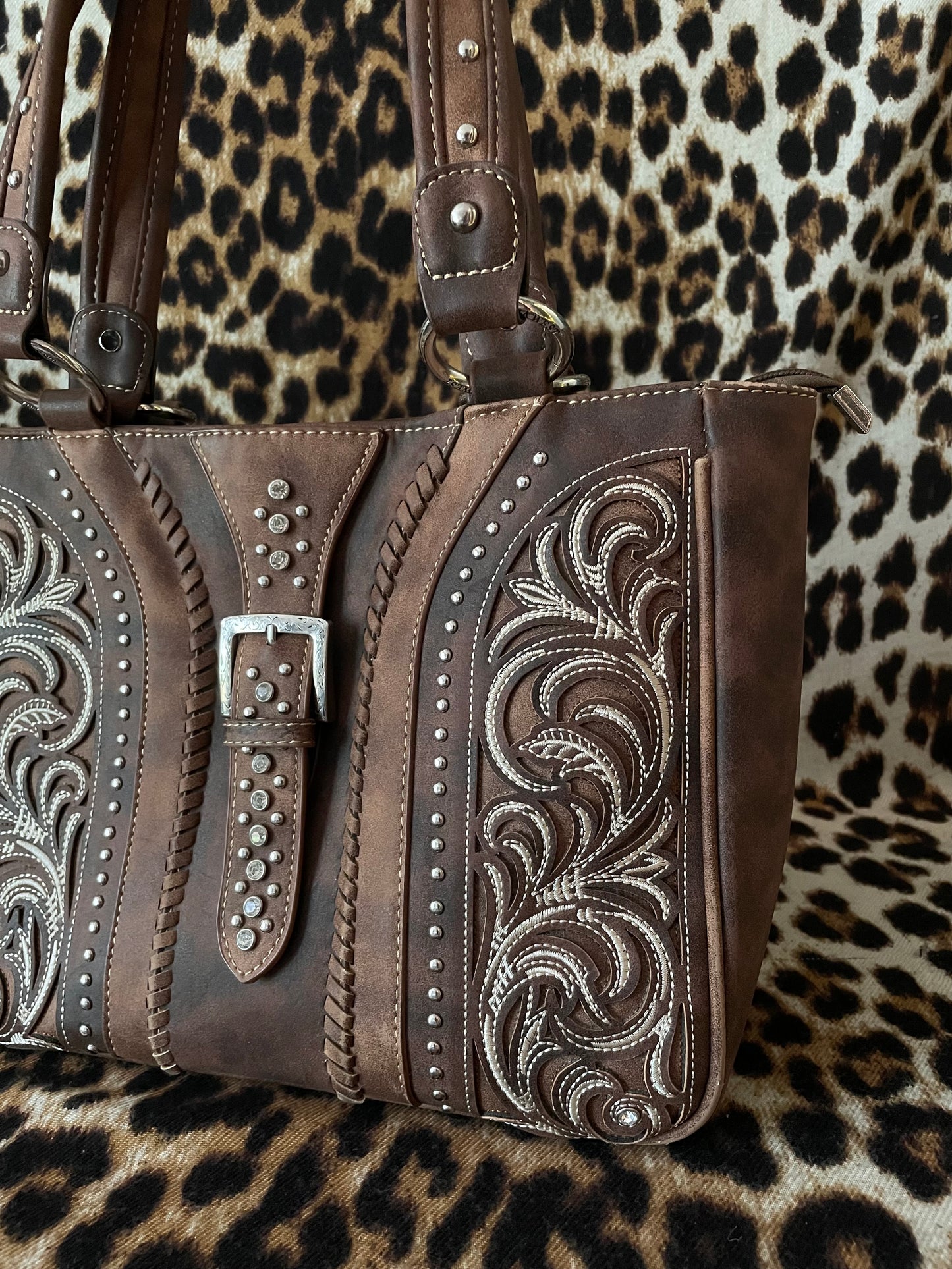 WESTERN BROWN BUCKLE BAG