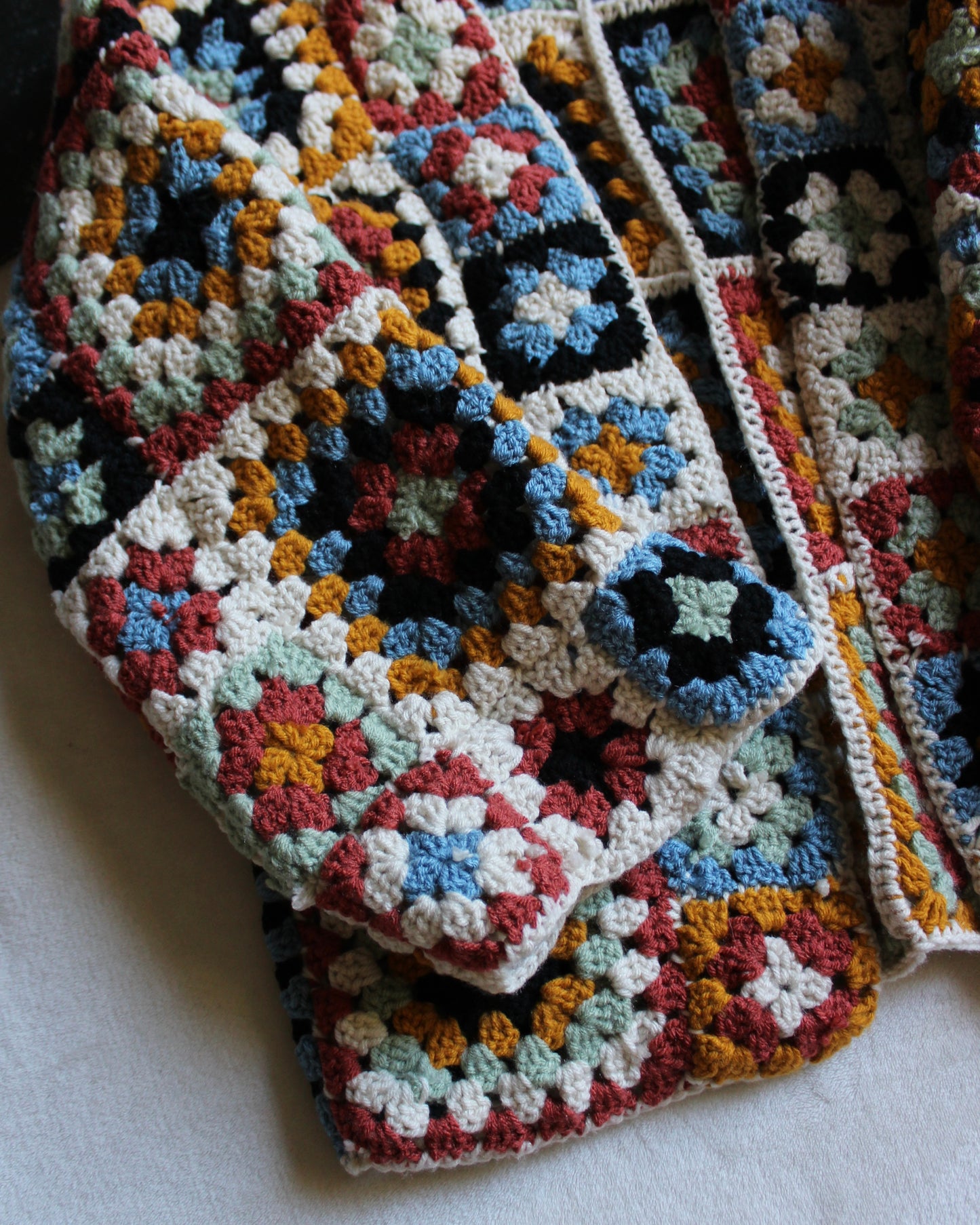 HANDMADE CROCHET PATCHWORK JACKET