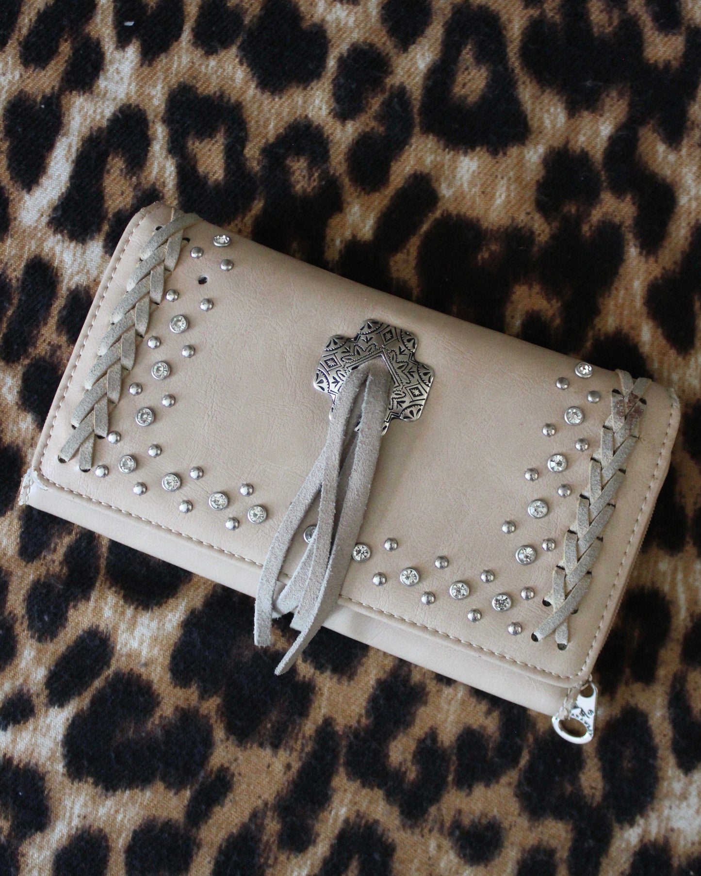 WESTERN RHINESTONE FRINGE WALLET