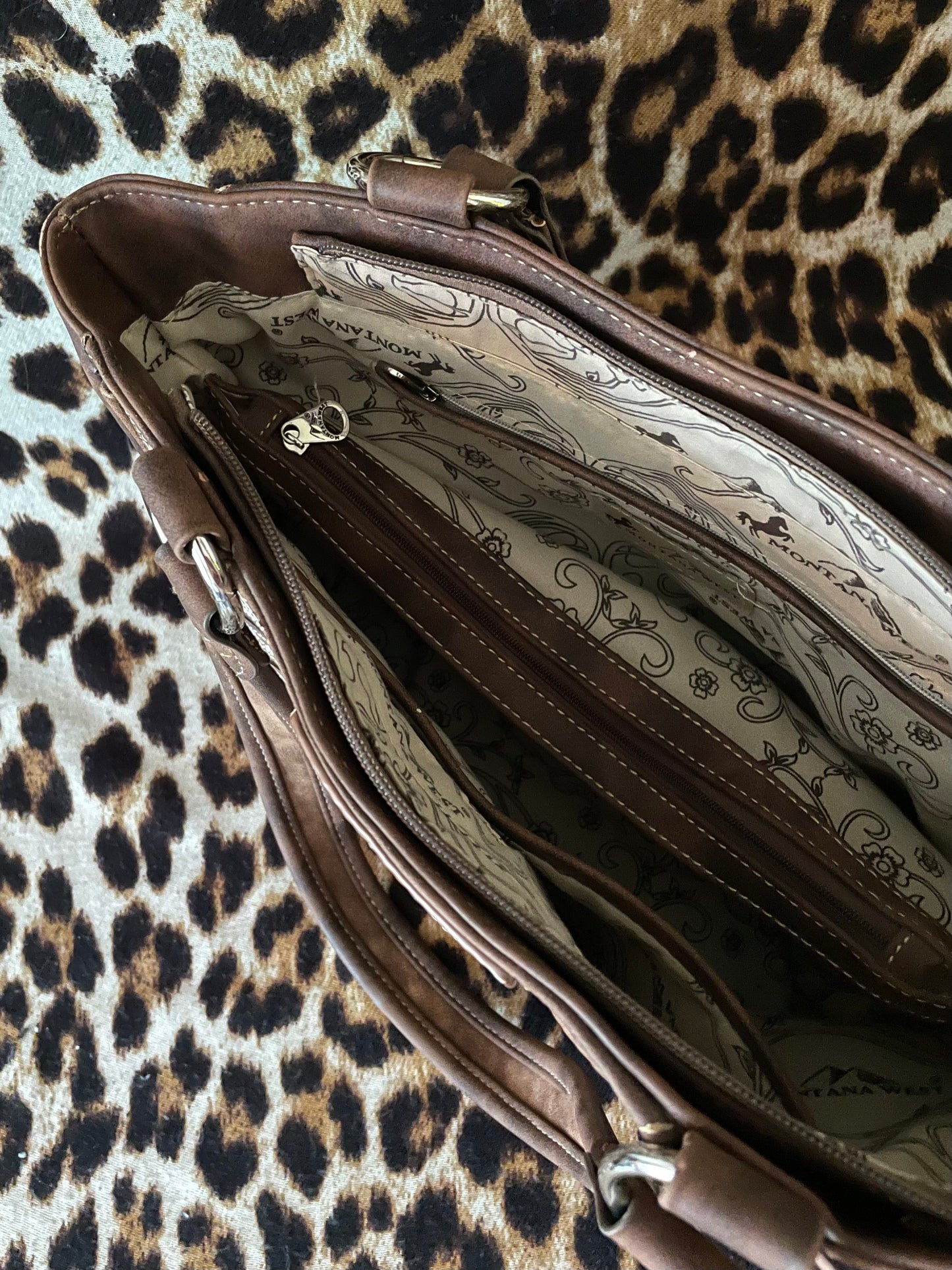 WESTERN BROWN BUCKLE BAG