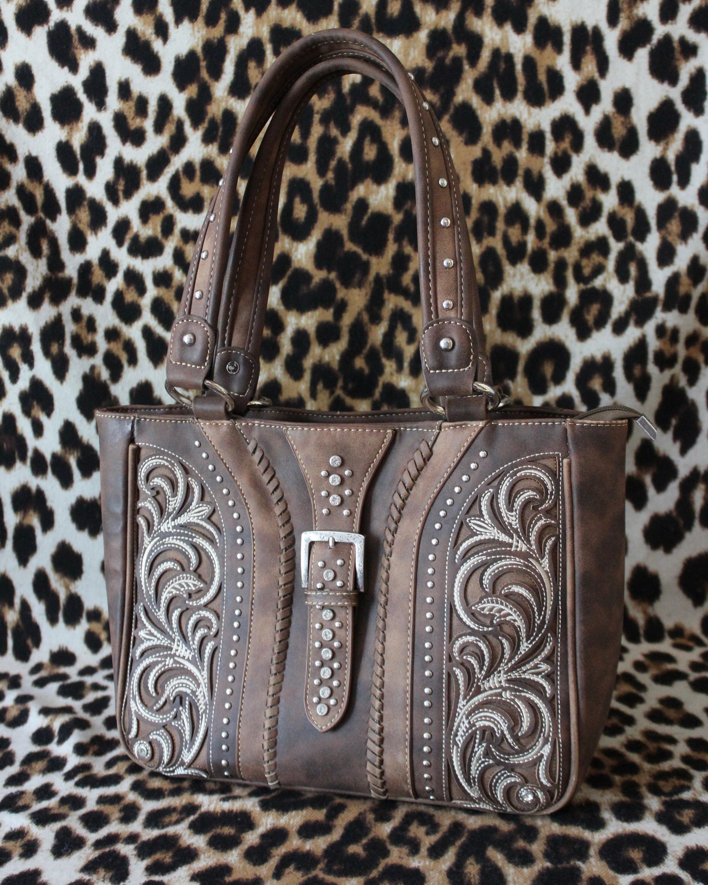 WESTERN BROWN BUCKLE BAG