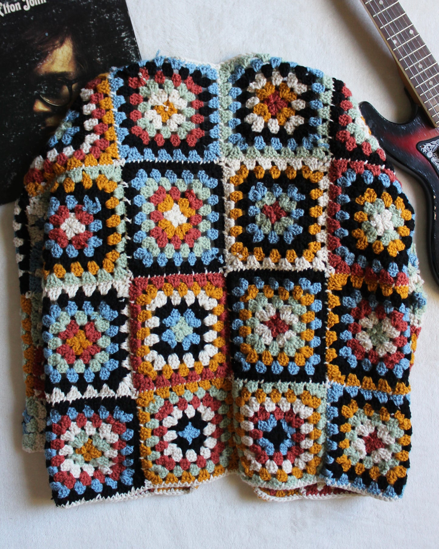 HANDMADE CROCHET PATCHWORK JACKET