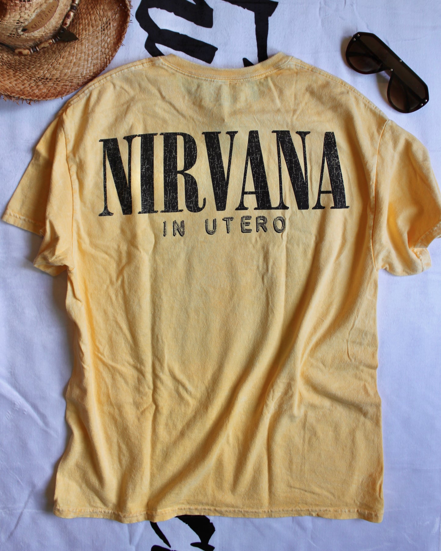 YELLOW NIRVANA IN UTERO TEE