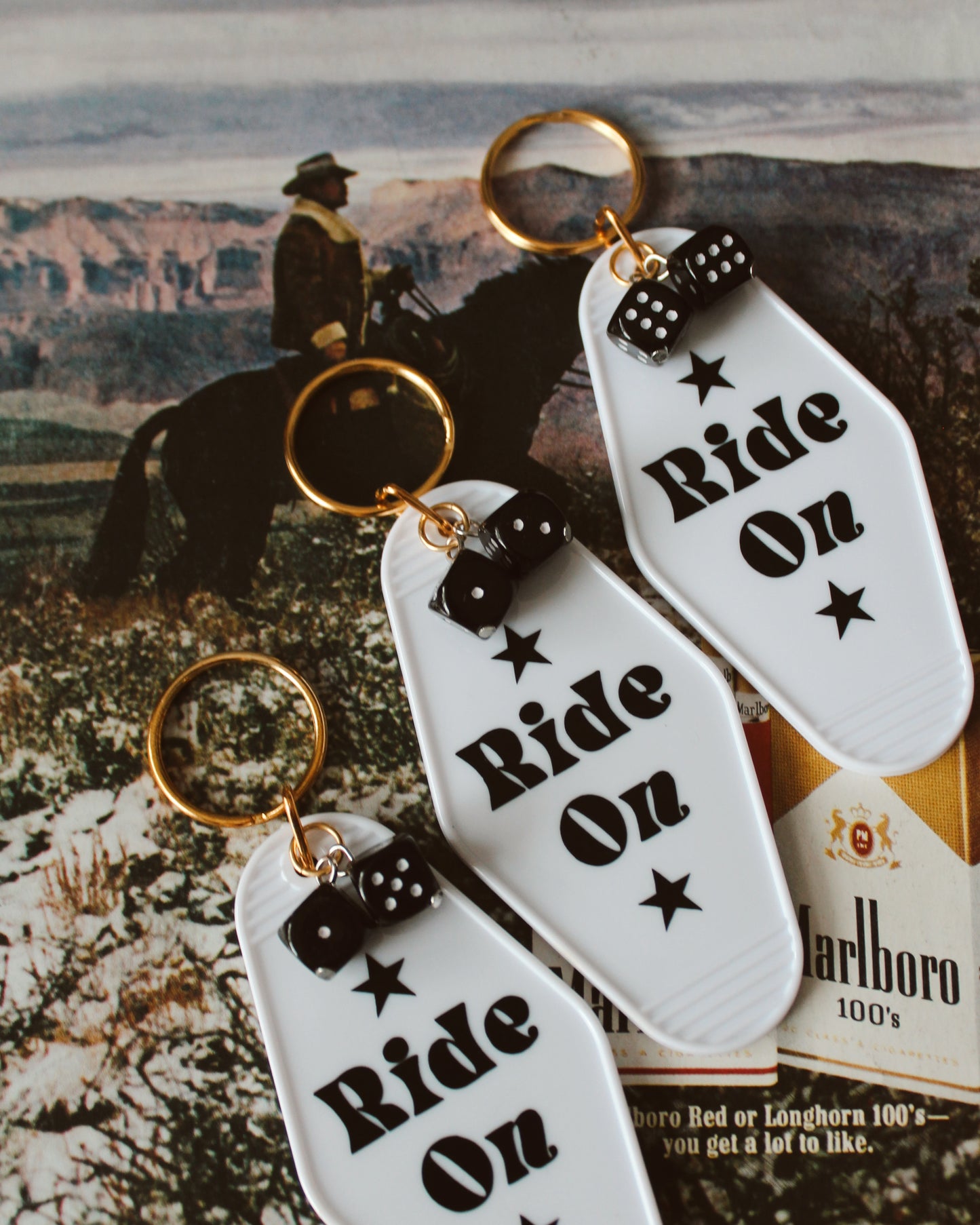 RIDE ON MOTEL KEYCHAIN