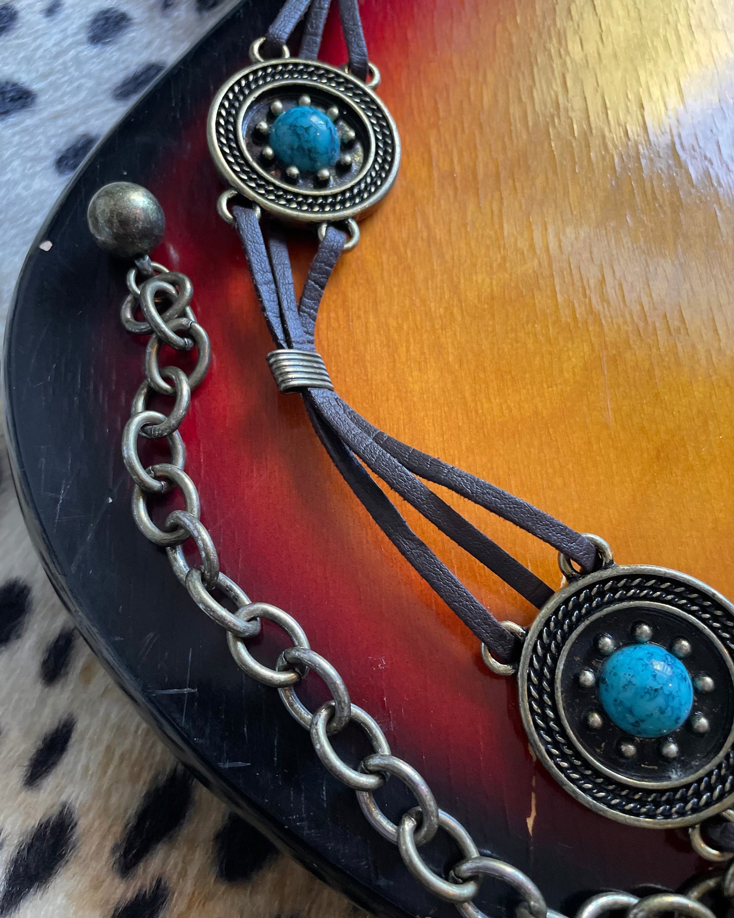 BROWN BOHO BELT