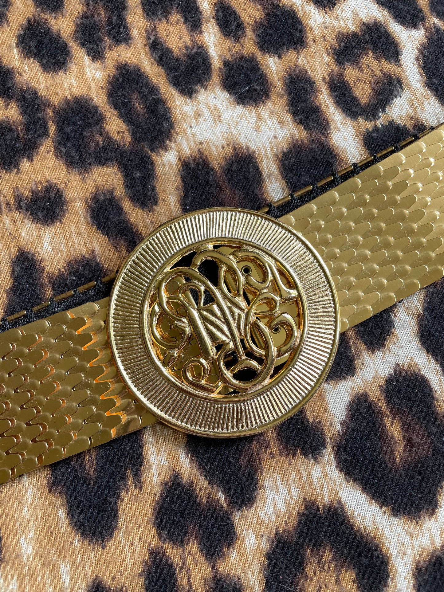 VINTAGE GOLD CINCH BELT
