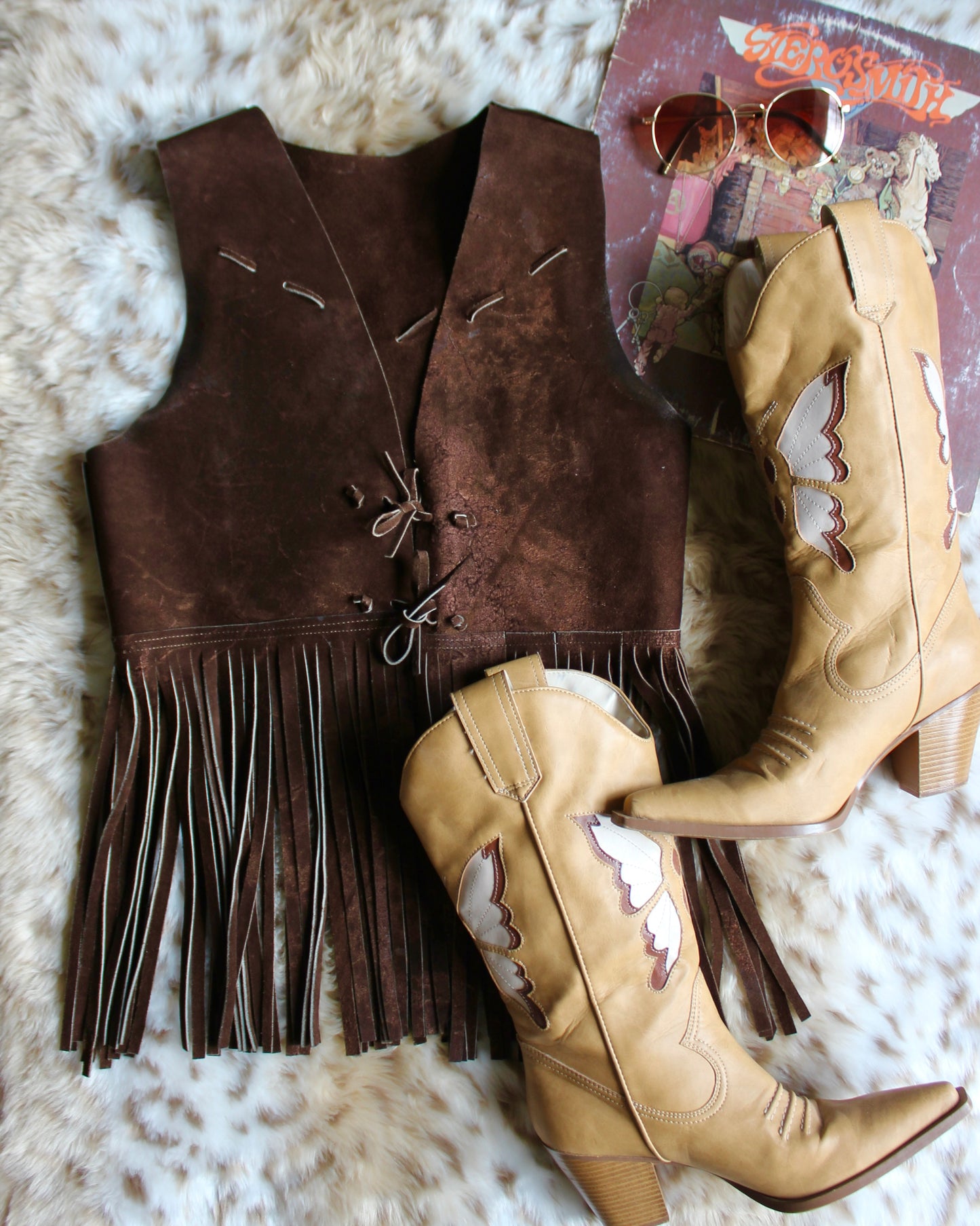 VINTAGE 70’S FRINGE VEST/TOP