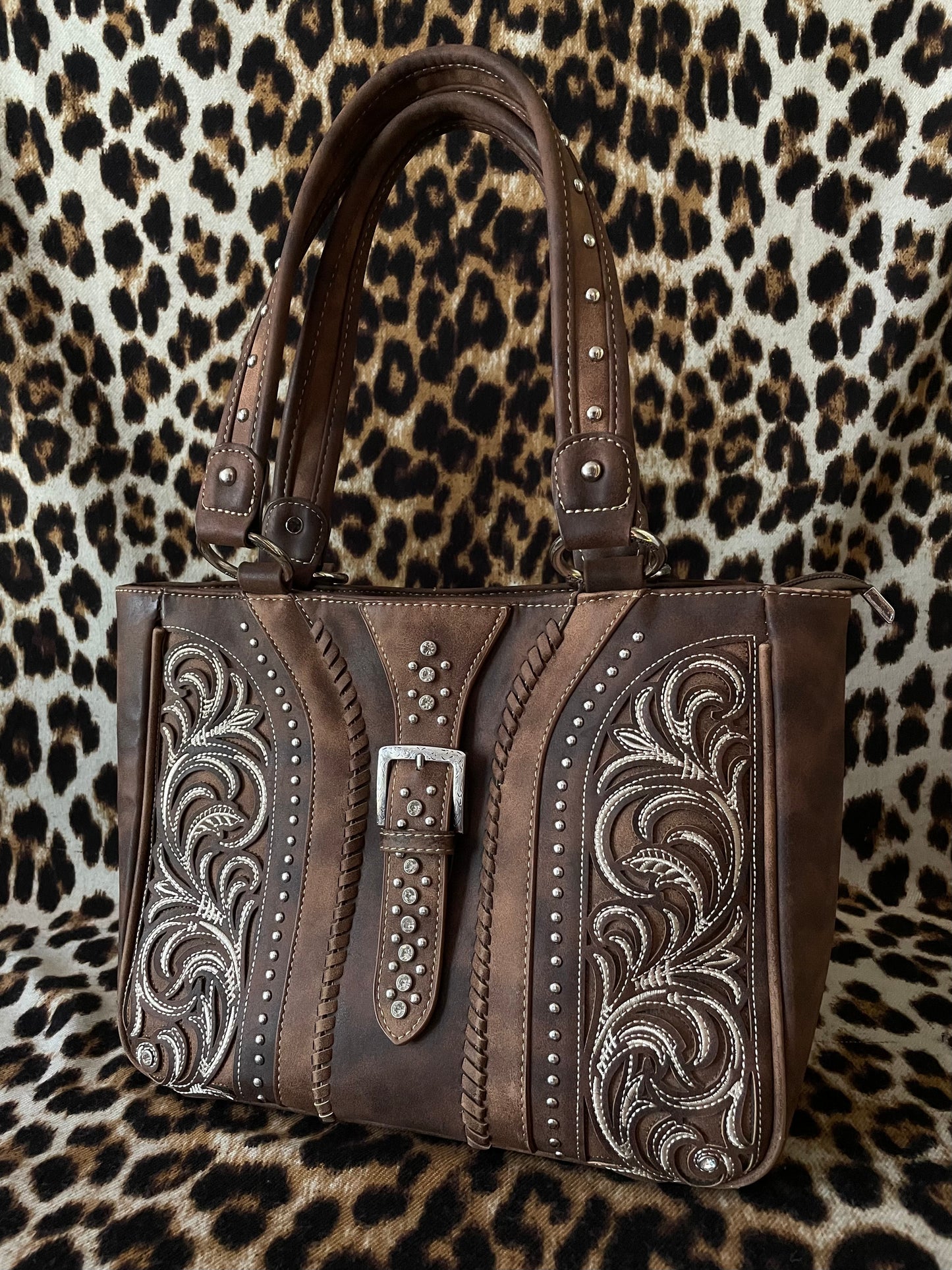 WESTERN BROWN BUCKLE BAG