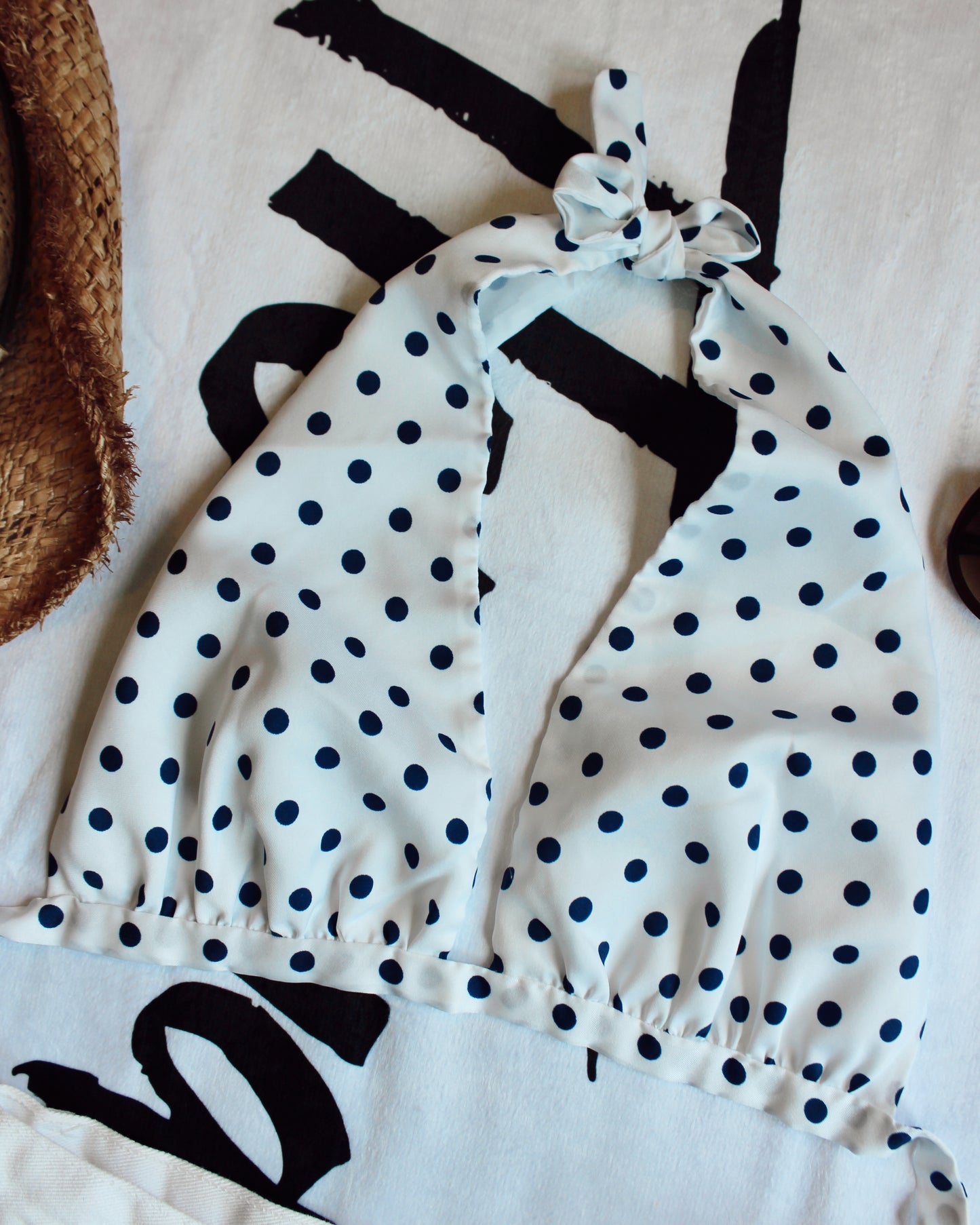 VINTAGE POLKA DOT HALTER