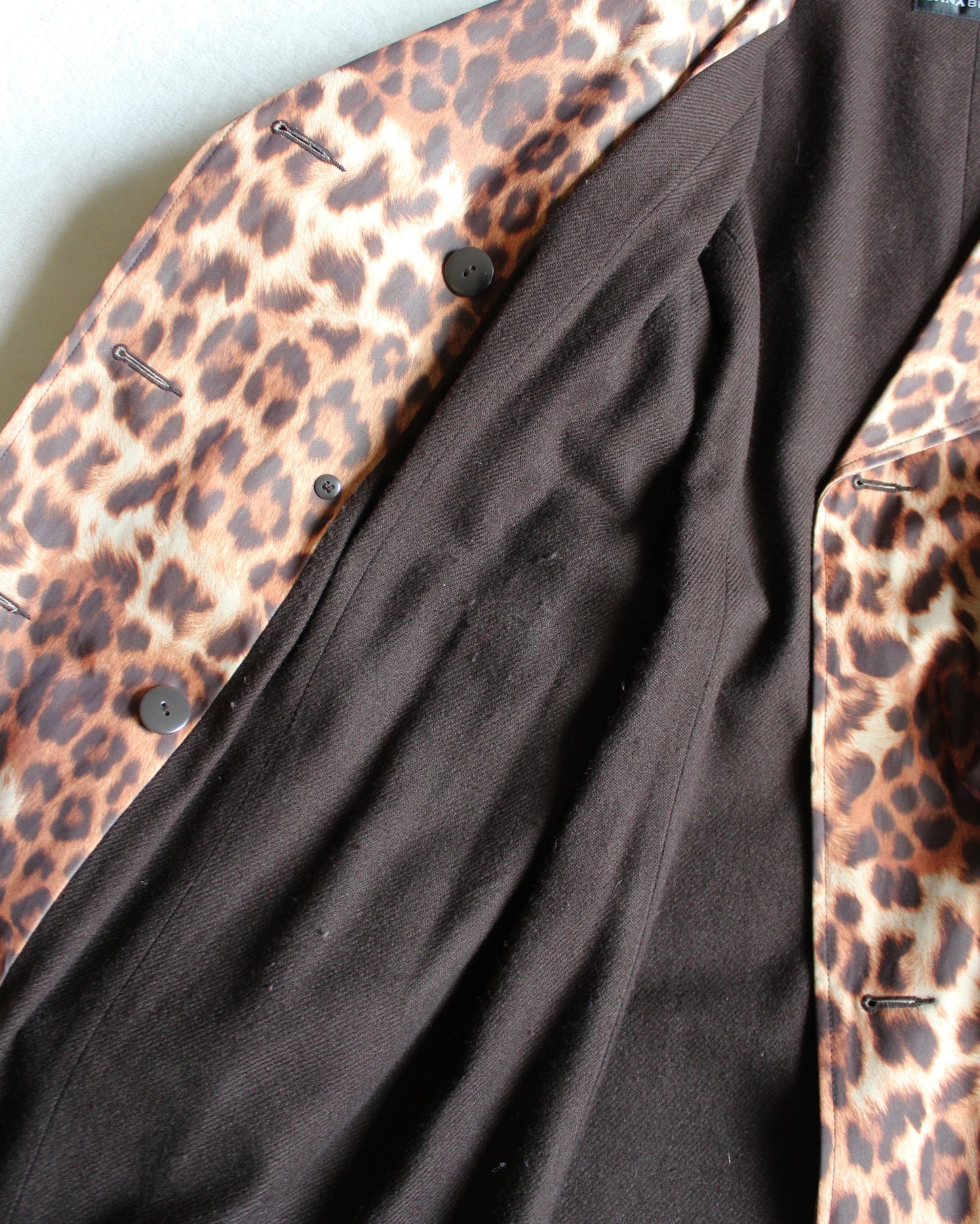 BARDOT LEOPARD PRINT TRENCH COAT