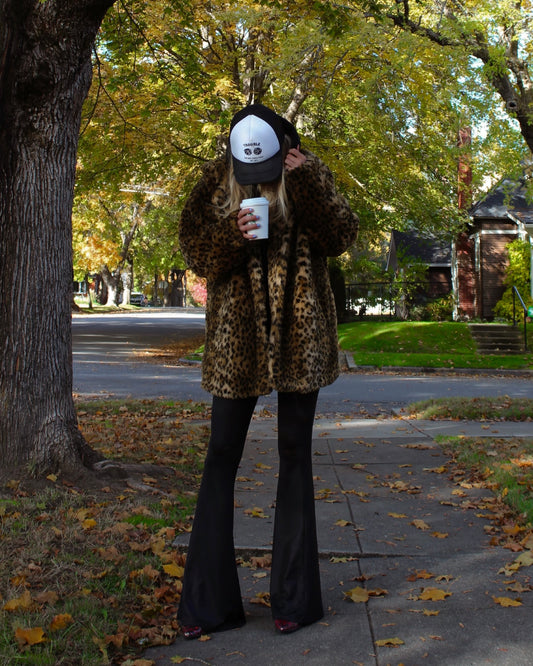 COZY LEOPARD FAUX FUR COAT