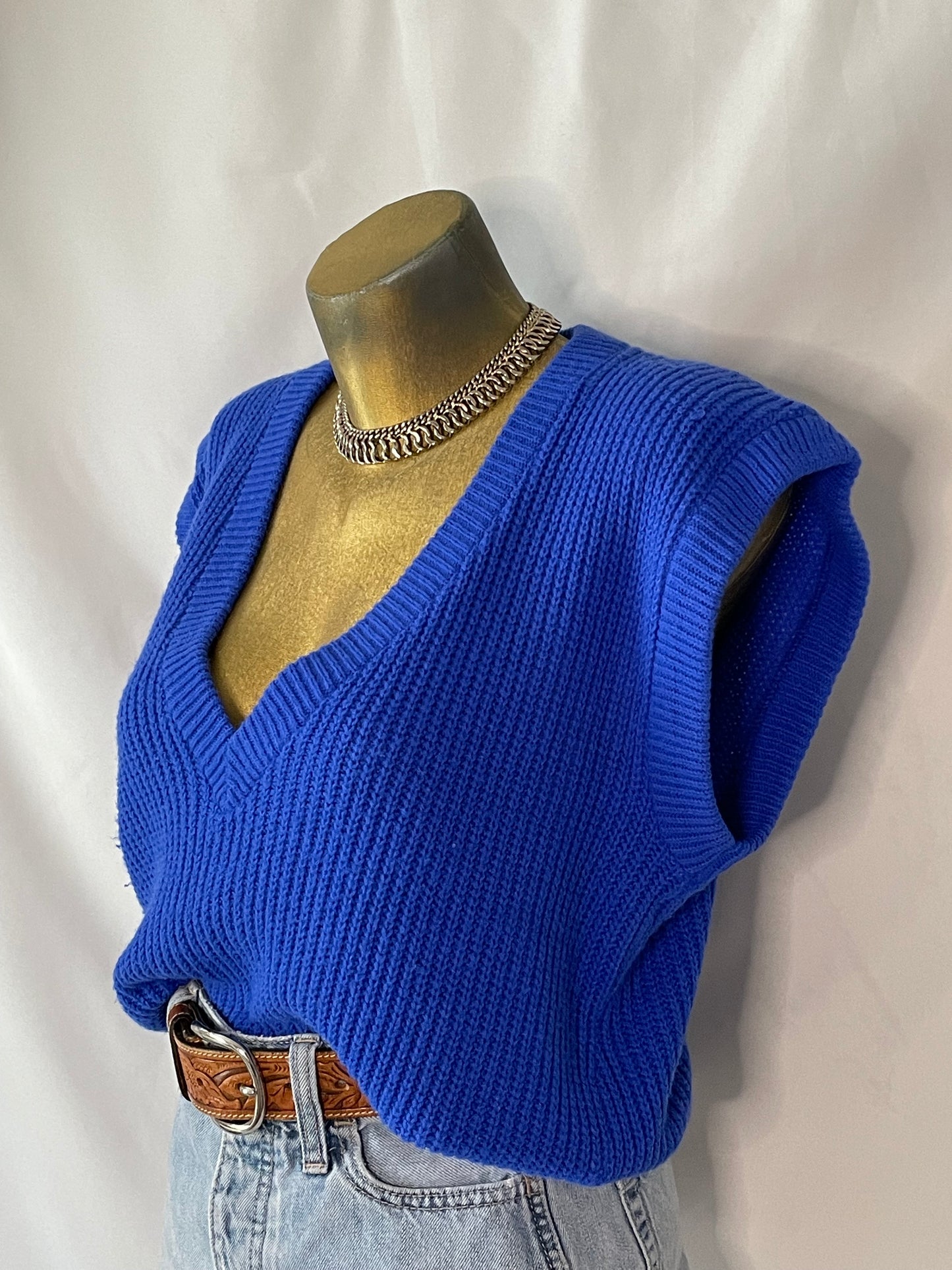 VTG COBALT SWEATER VEST
