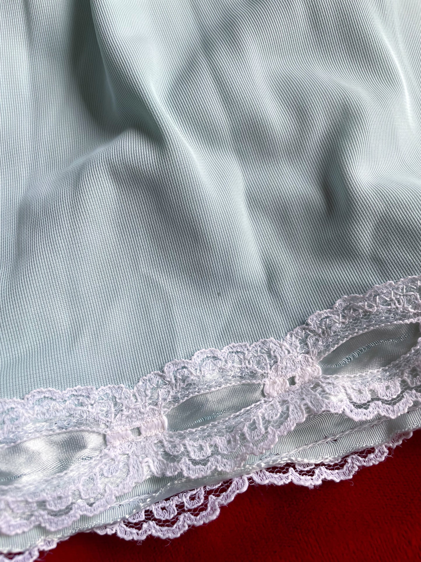 VINTAGE MINT SLIP SKIRT