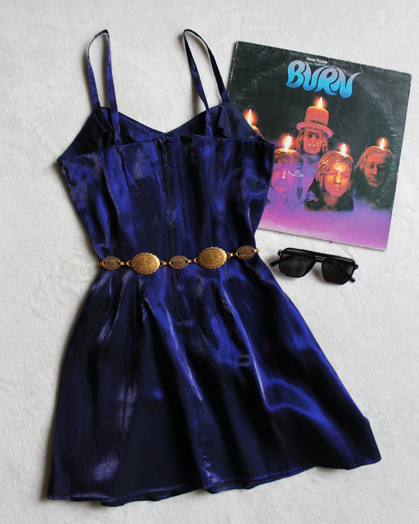 VINTAGE PURPLE HAZE MINI DRESS