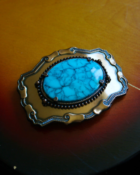 COPPER & TURQUOISE BUCKLE