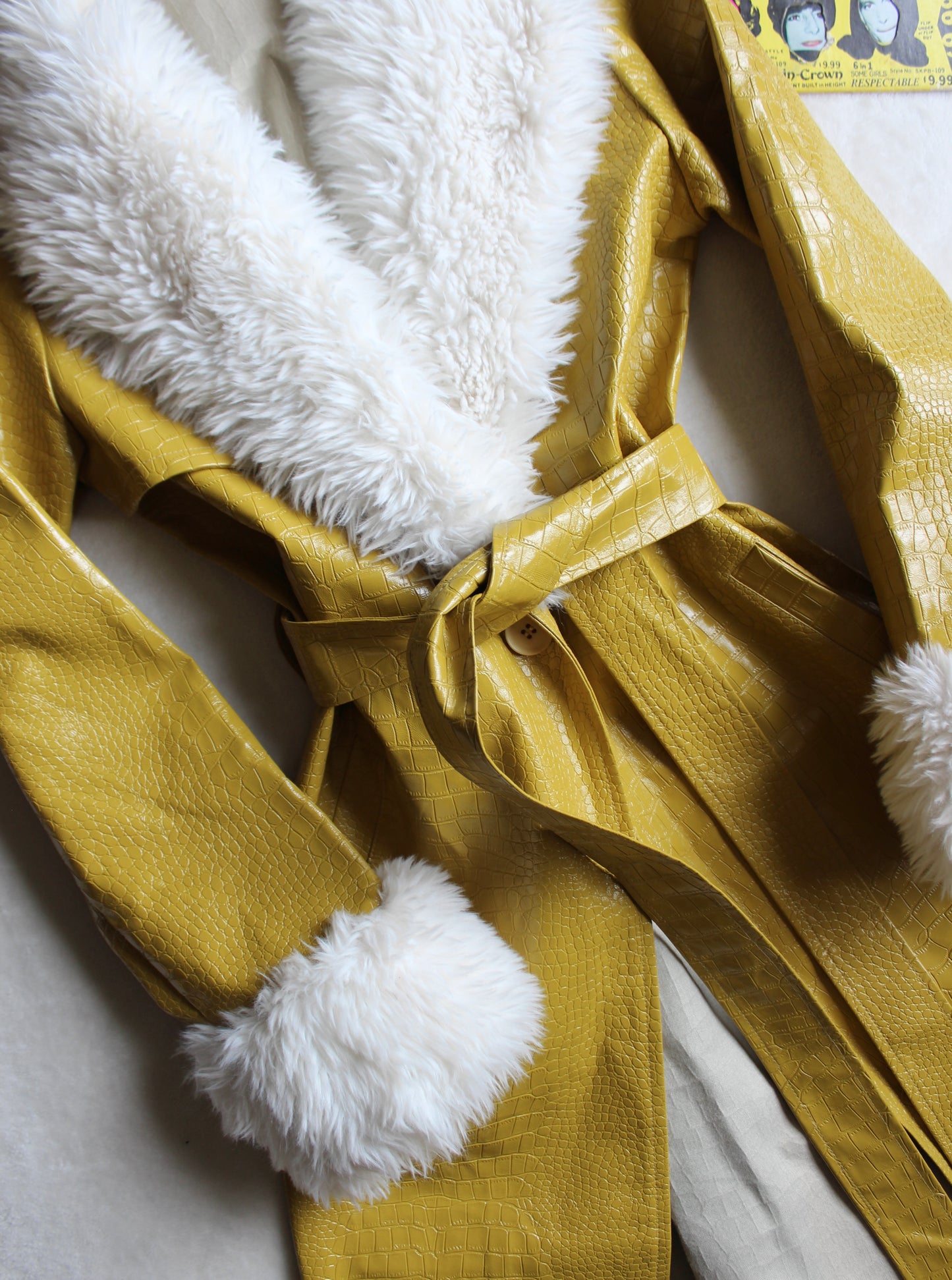 CHARTREUSE YELLOW PENNY LANE COAT
