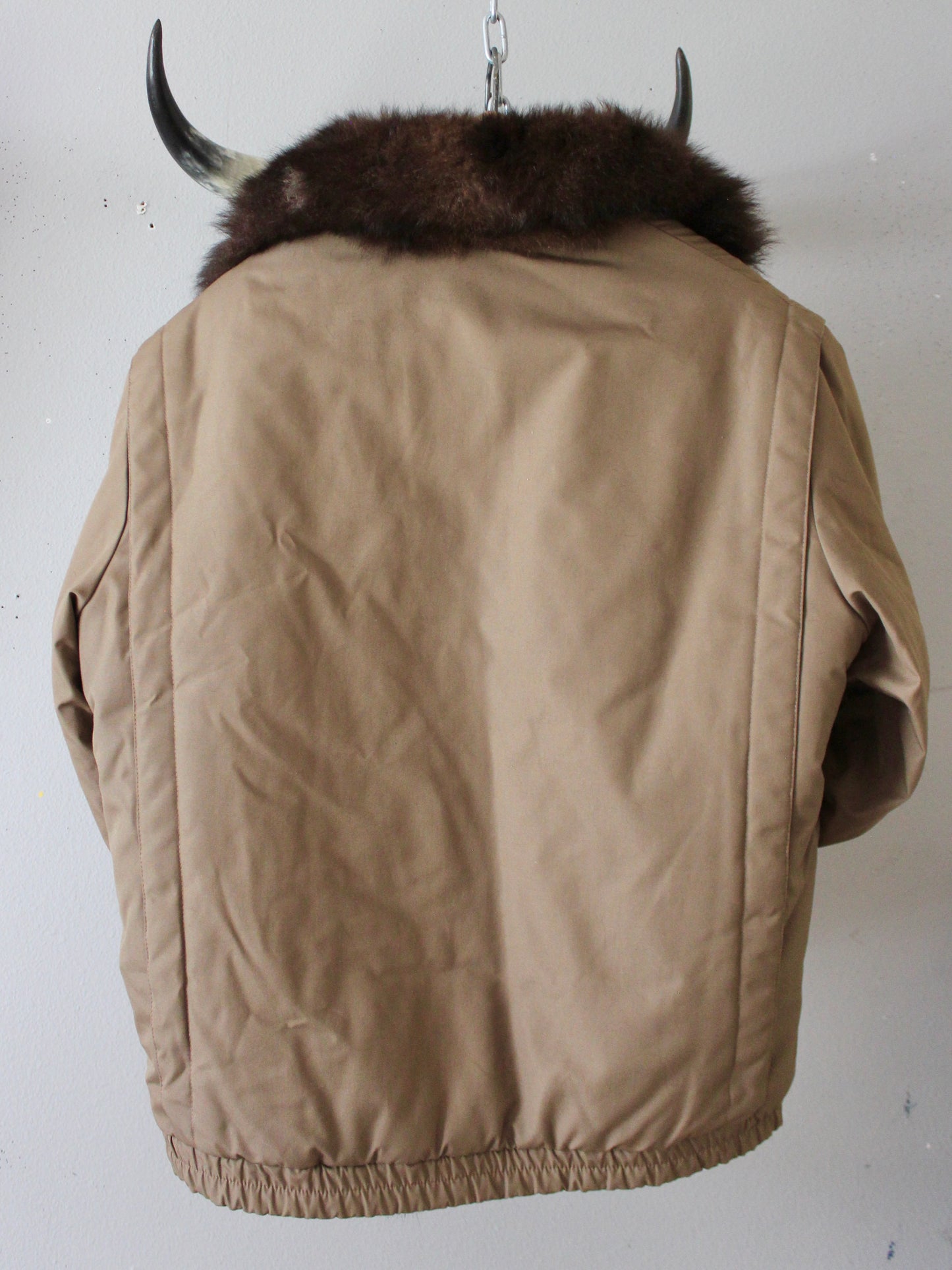 VINTAGE REVERSIBLE GENUINE FUR BOMBER JACKET