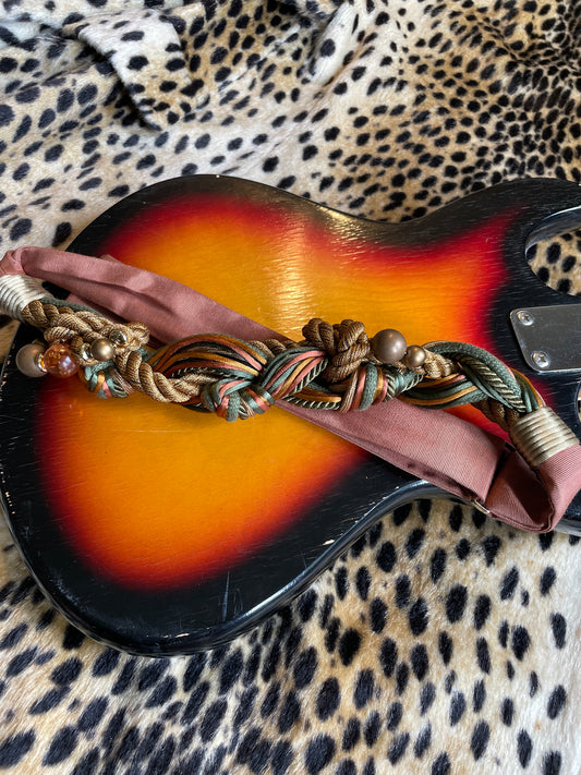 VINTAGE WOVEN BEADED BELT