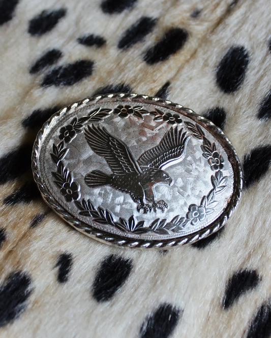 SILVER EAGLE BELT BUCKLE