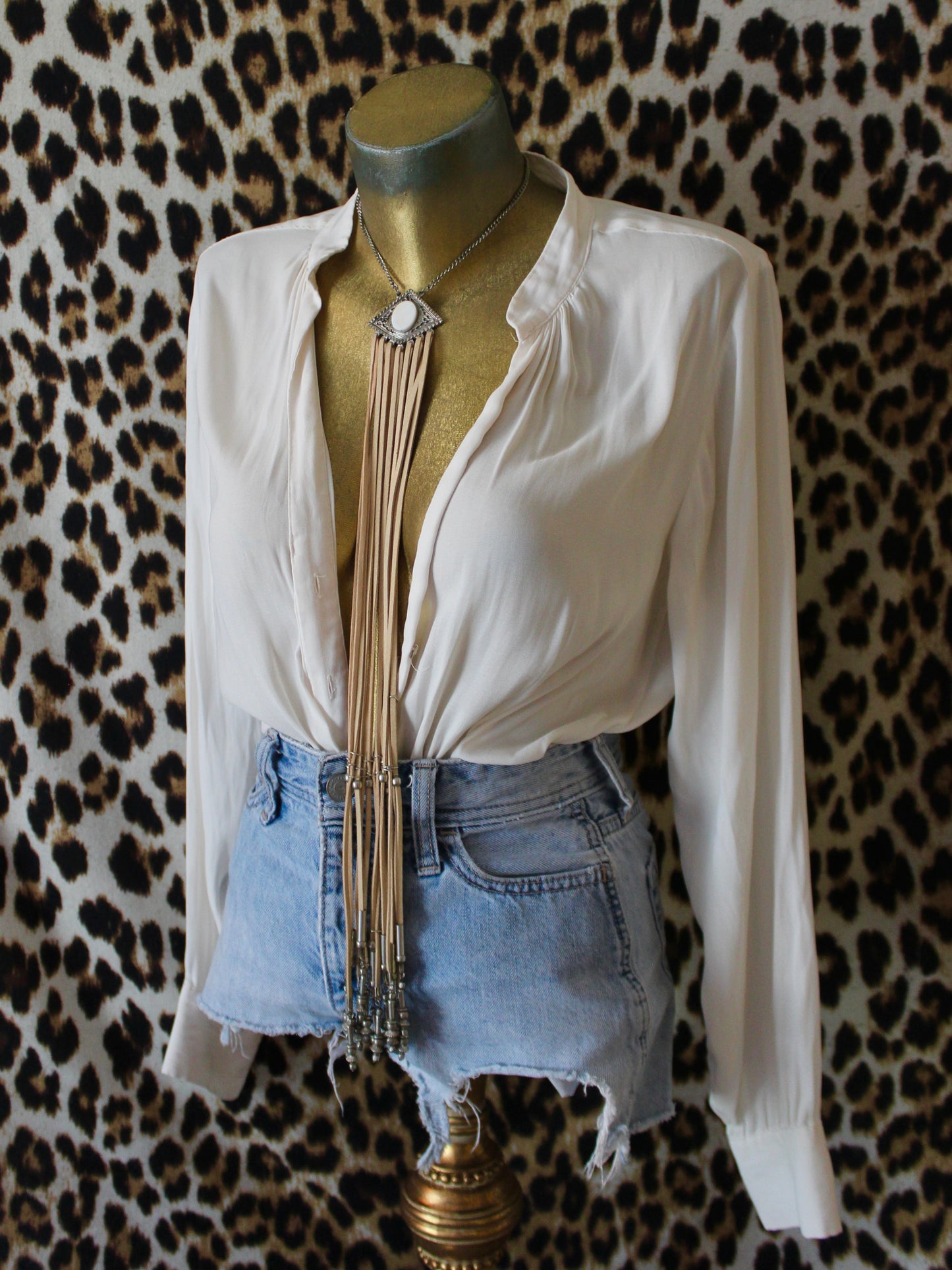 BOHO FRINGE STATEMENT PIECE NECKLACE
