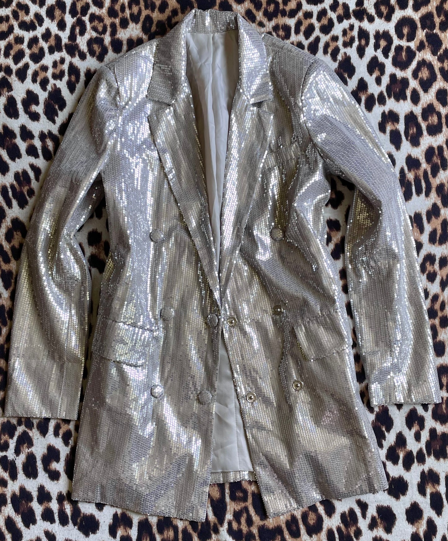 SILVER SEQUIN GLAM ROCK BLAZER