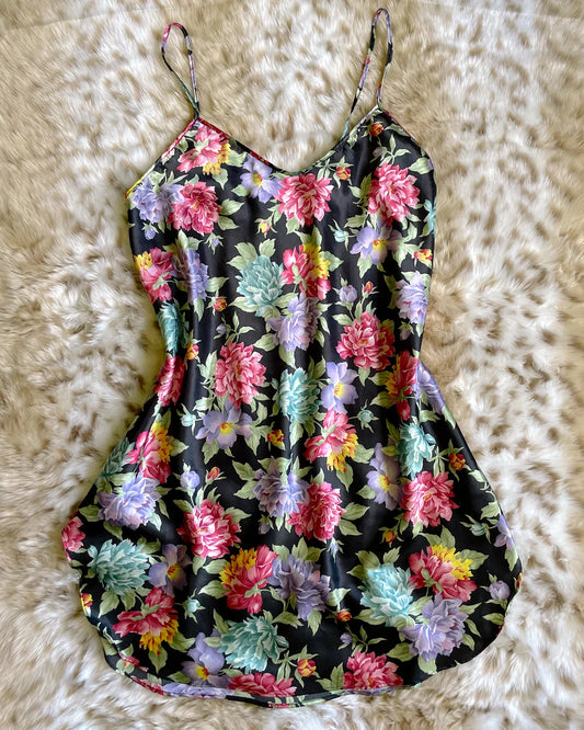 VINTAGE FLORAL SLIP DRESS