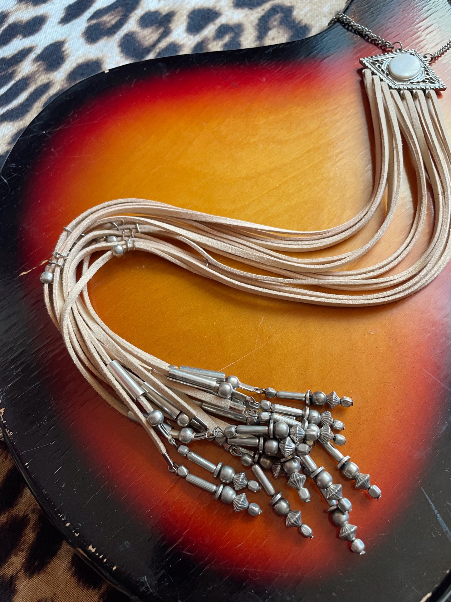 BOHO FRINGE STATEMENT PIECE NECKLACE