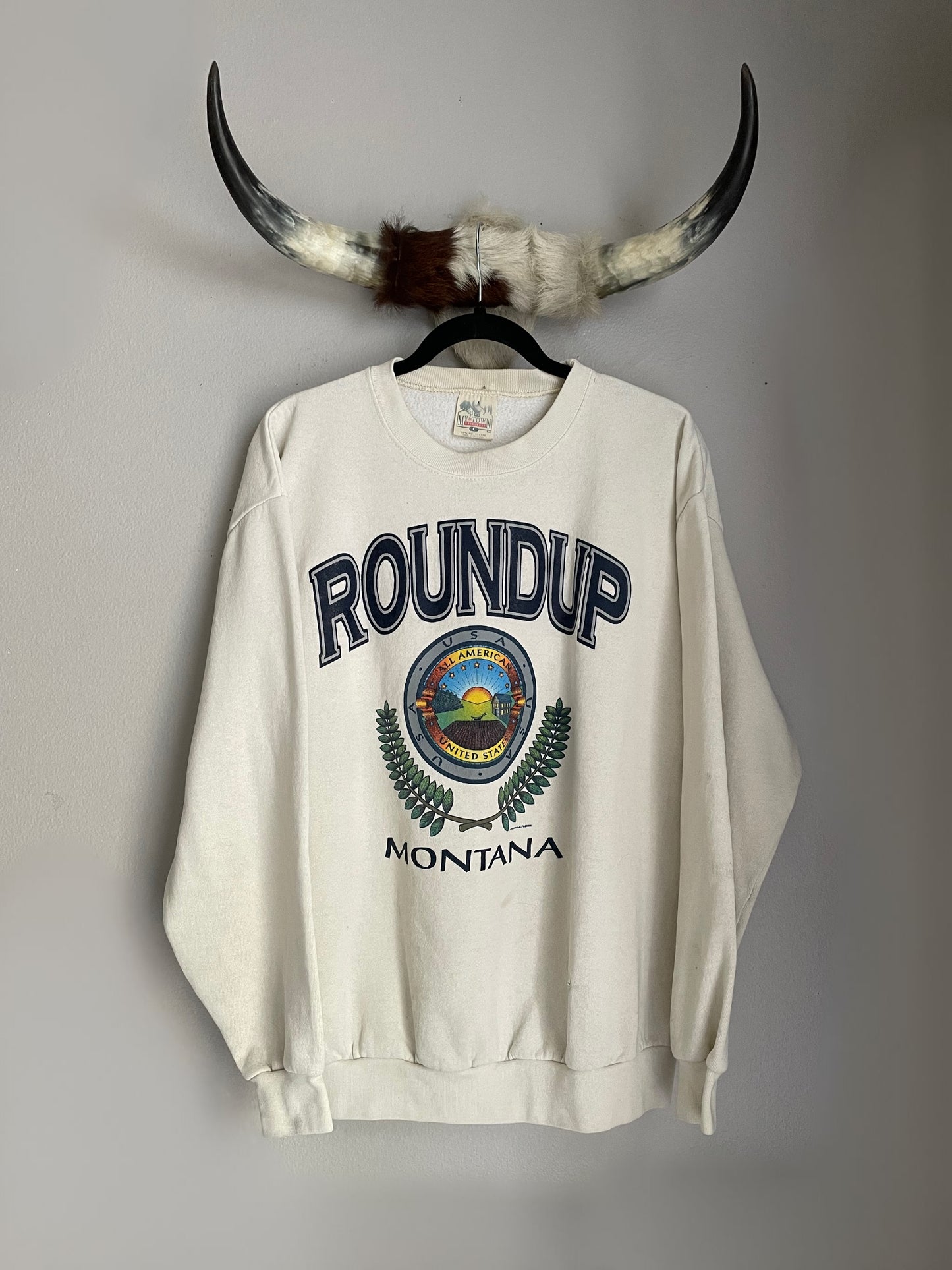 VINTAGE ROUNDUP MONTANA CREWNECK