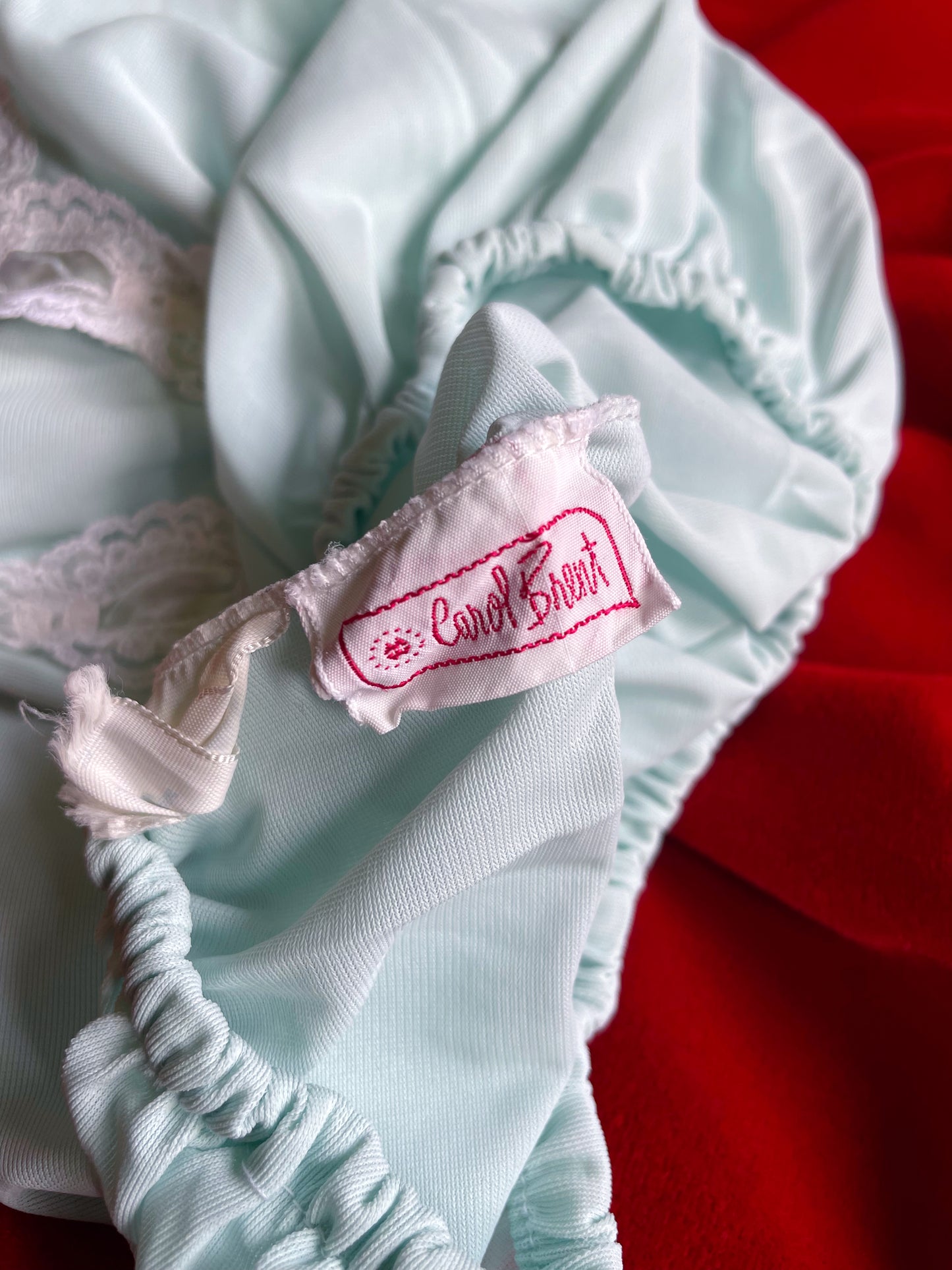 VINTAGE MINT SLIP SKIRT